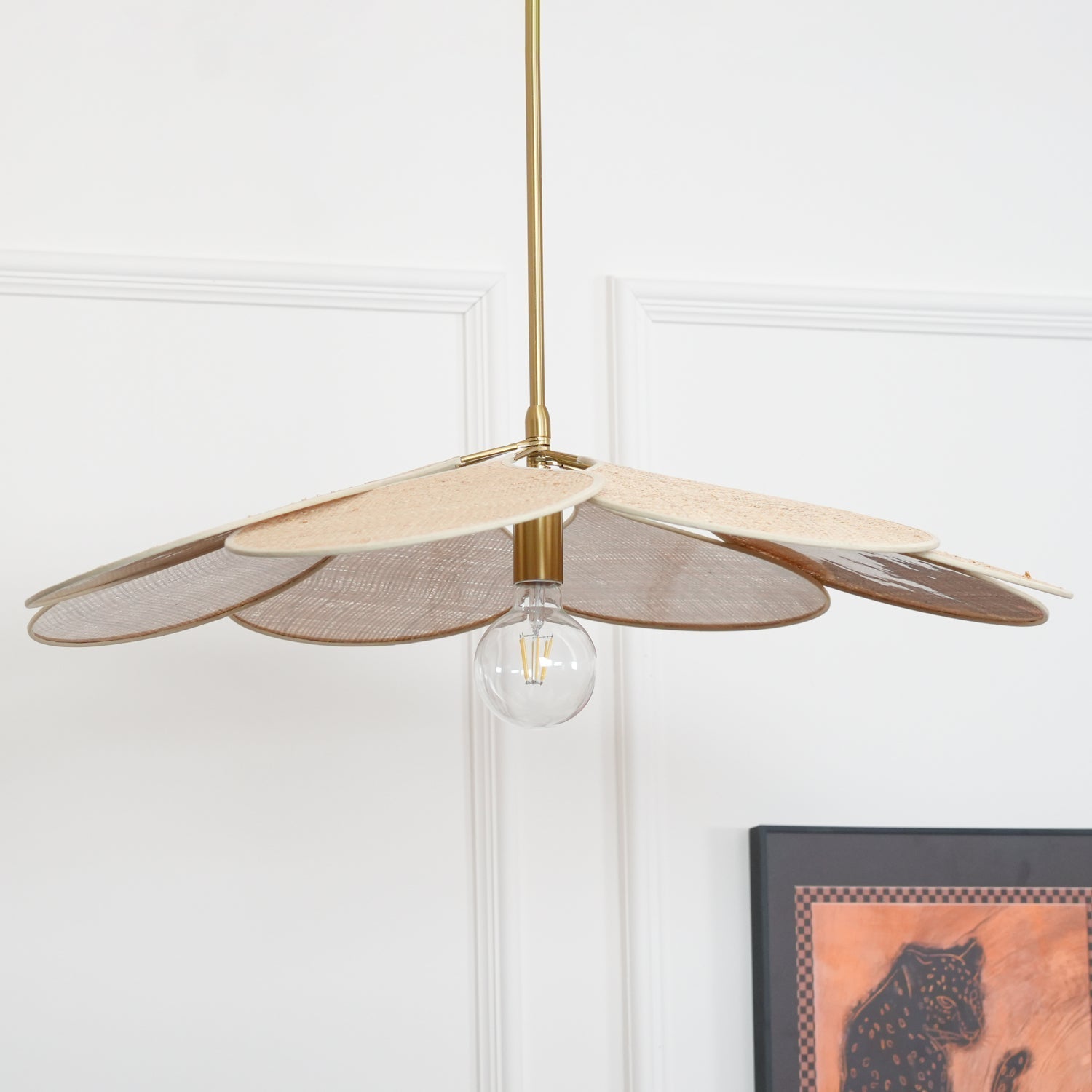Vexlor Bohemian Fabric Pendant Lamp-Neutral Decor