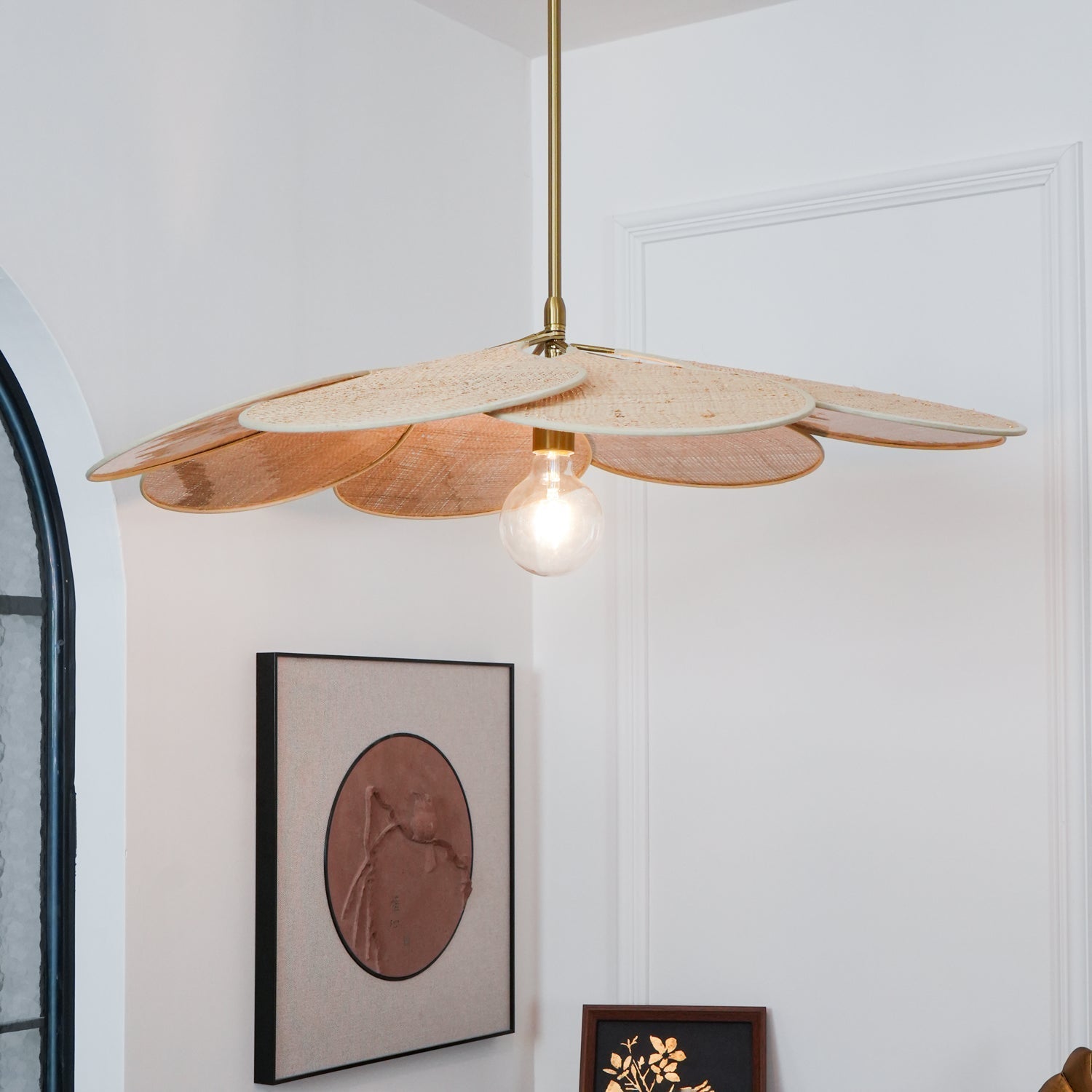 Vexlor Bohemian Fabric Pendant Lamp-Neutral Decor