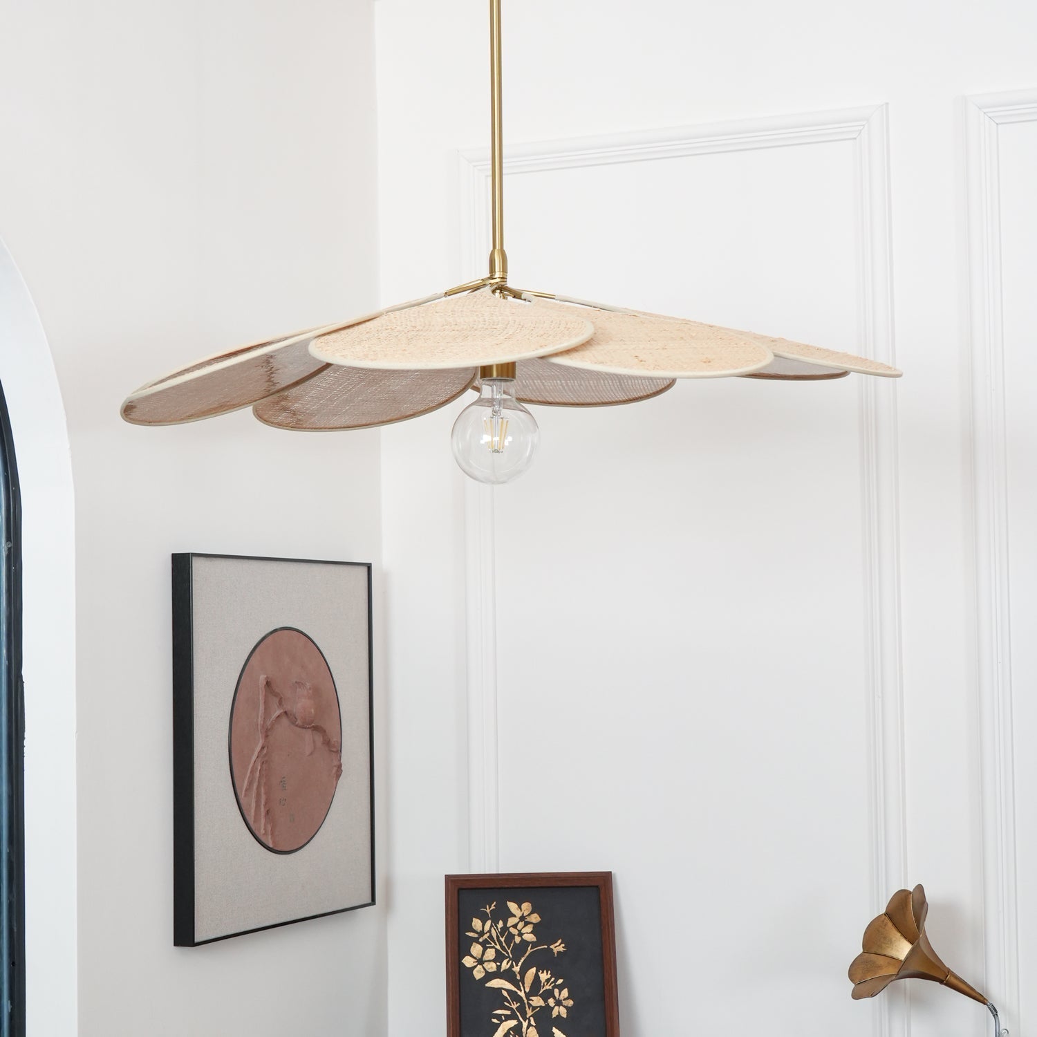 Vexlor Bohemian Fabric Pendant Lamp-Neutral Decor