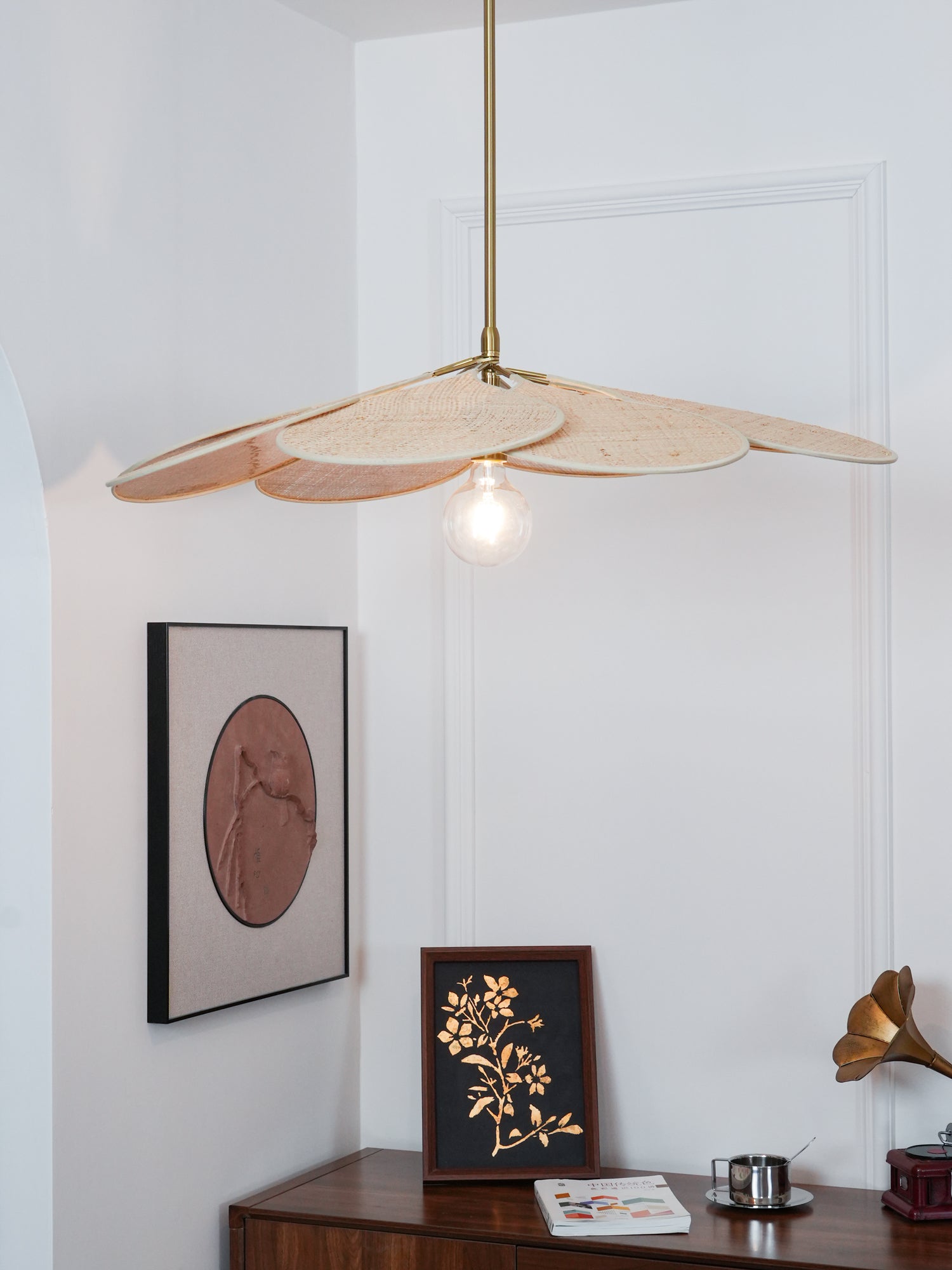 Vexlor Bohemian Fabric Pendant Lamp-Neutral Decor