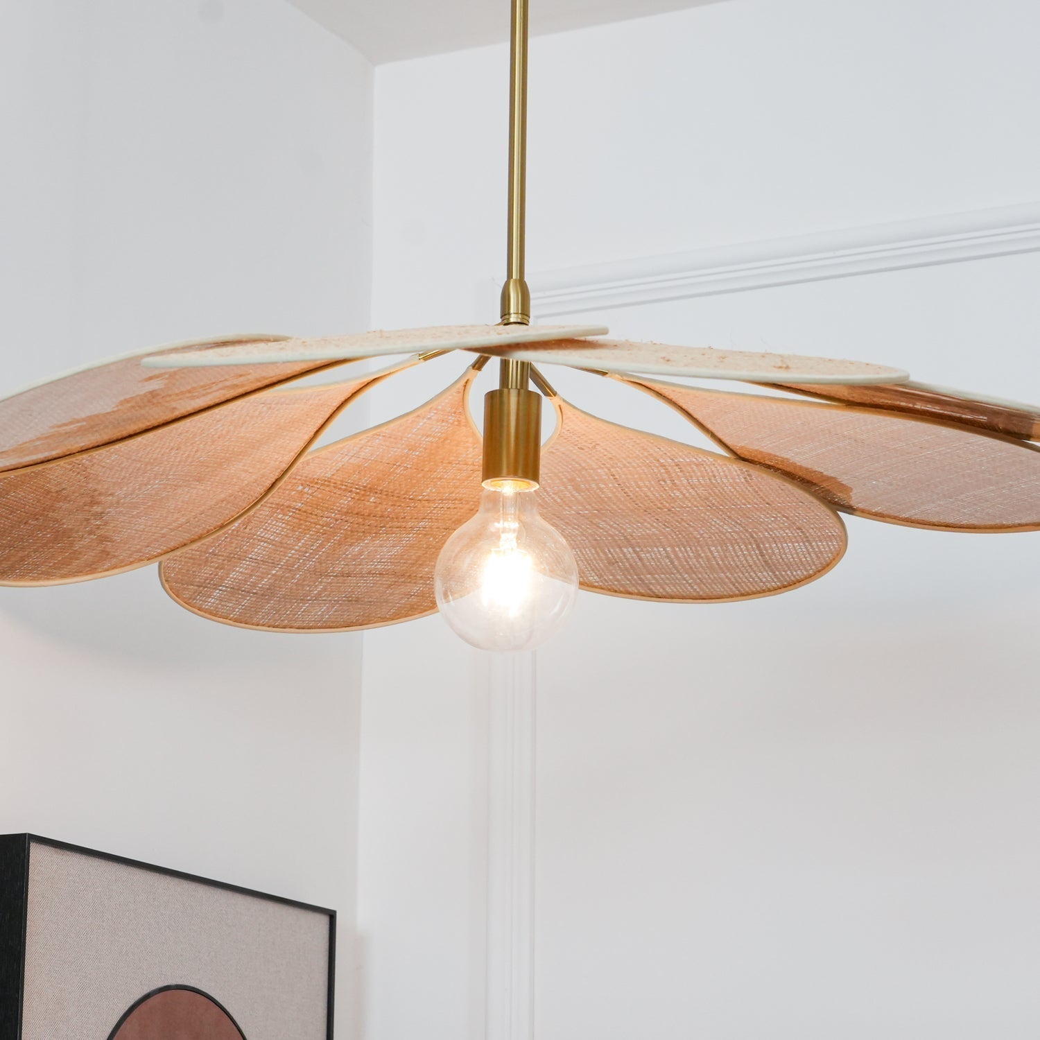 Vexlor Bohemian Fabric Pendant Lamp-Neutral Decor