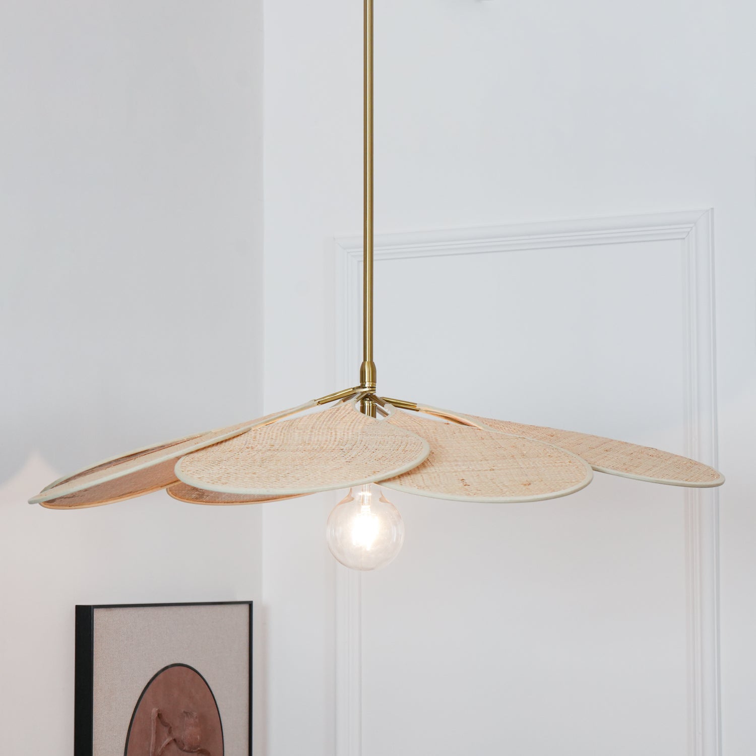 Vexlor Bohemian Fabric Pendant Lamp-Neutral Decor