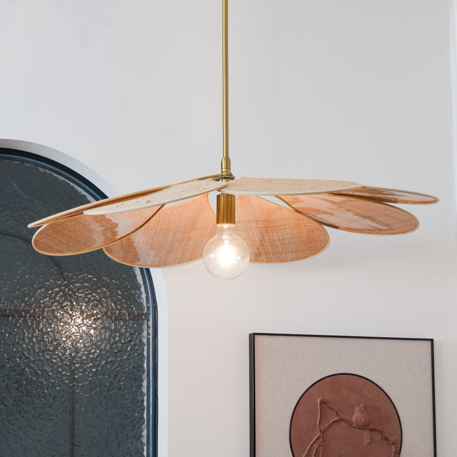 Vexlor Bohemian Fabric Pendant Lamp-Neutral Decor