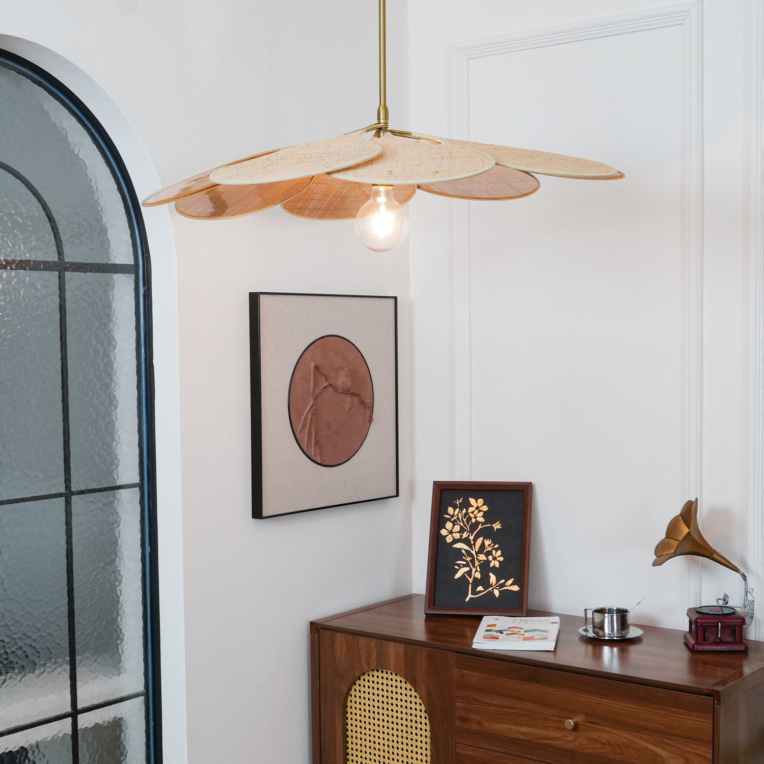 Vexlor Bohemian Fabric Pendant Lamp-Neutral Decor