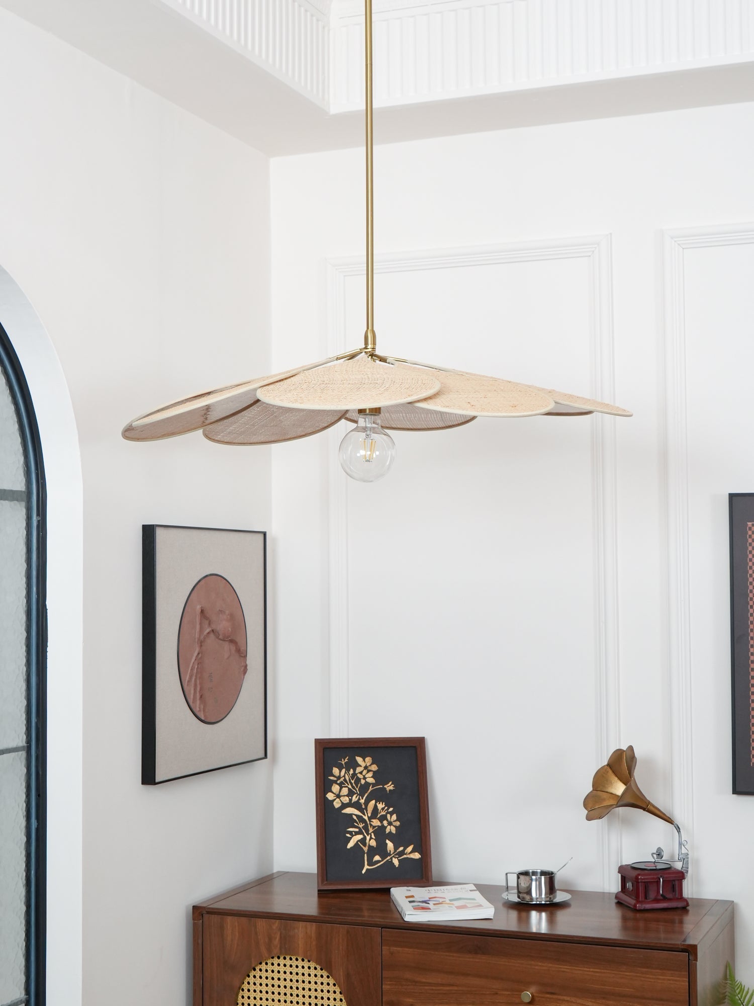 Vexlor Bohemian Fabric Pendant Lamp-Neutral Decor