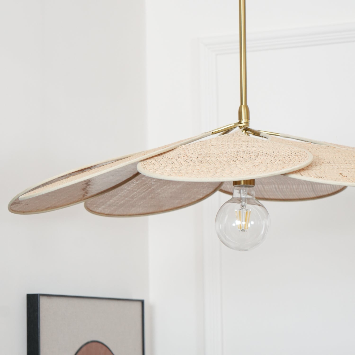 Vexlor Bohemian Fabric Pendant Lamp-Neutral Decor