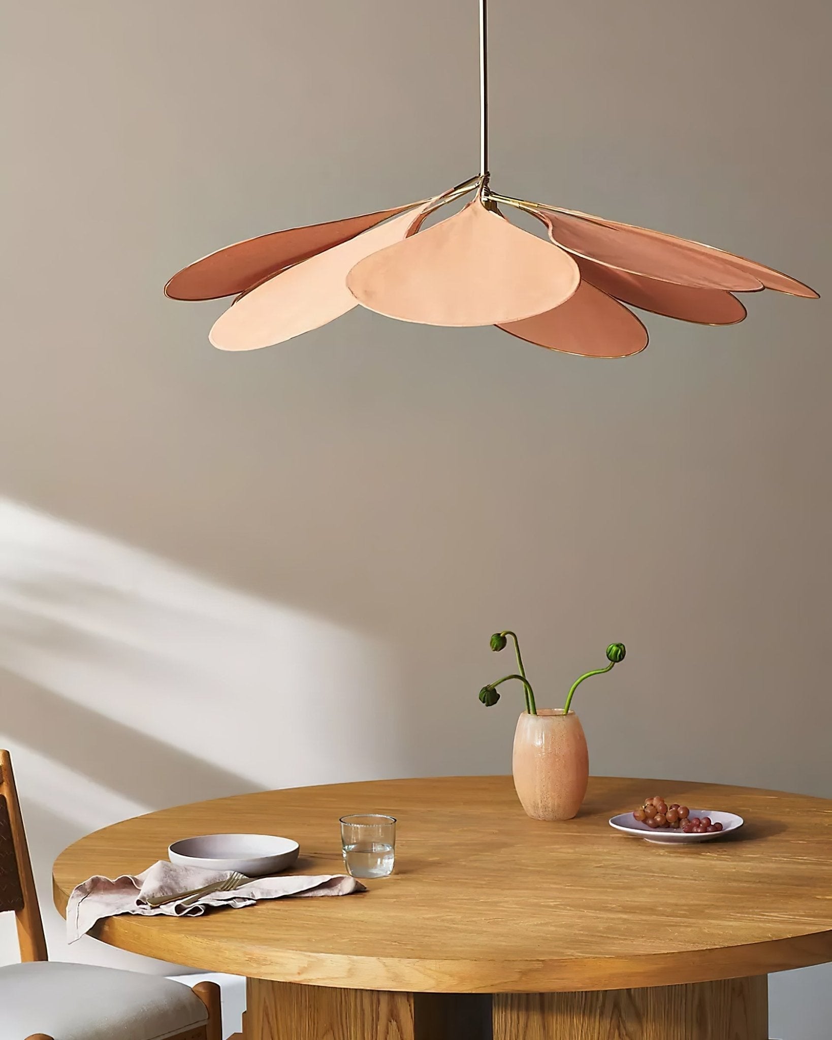 Sothyn Fabric Floral Pendant Lamp-Neutral Decor