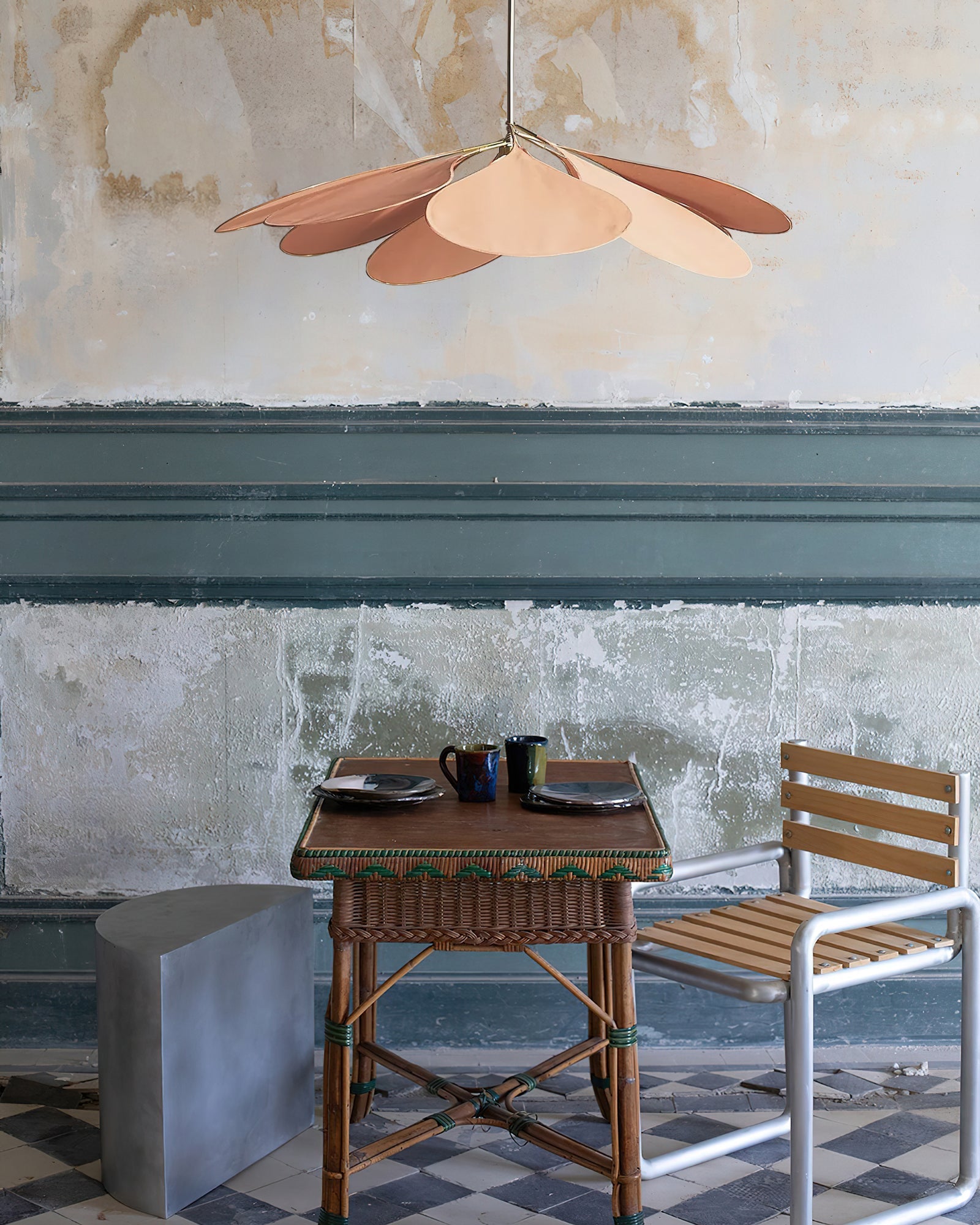 Sothyn Fabric Floral Pendant Lamp-Neutral Decor