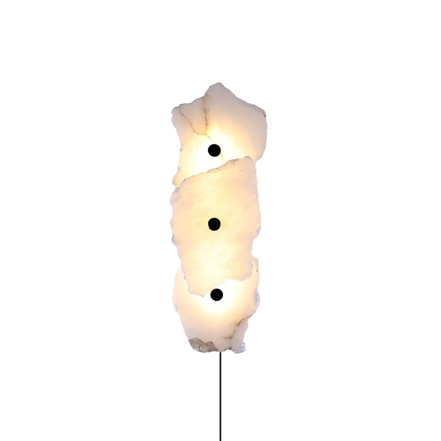 Petra Alabaster Plug-in Wall Lamp-Neutral Decor