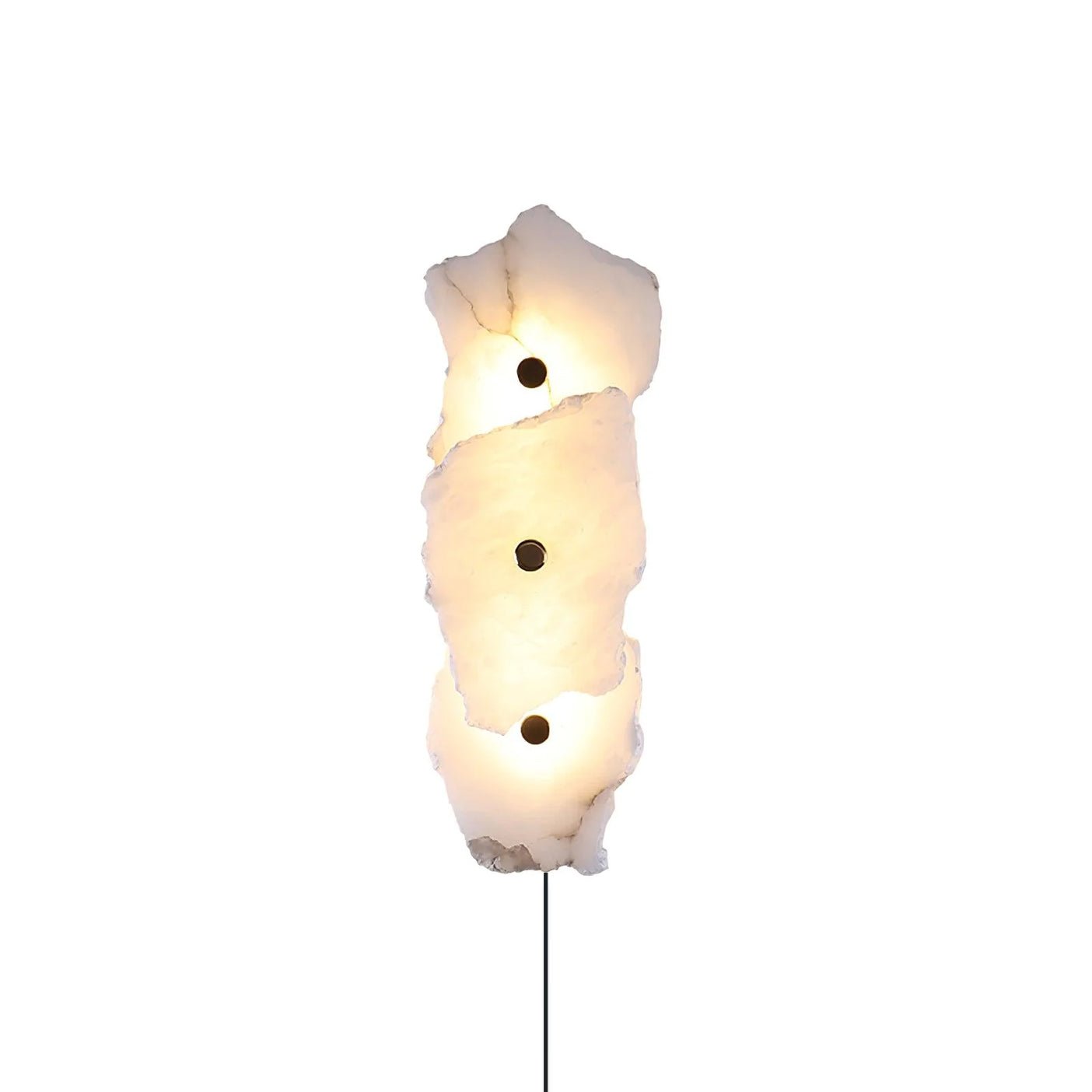 Petra Alabaster Plug-in Wall Lamp-Neutral Decor