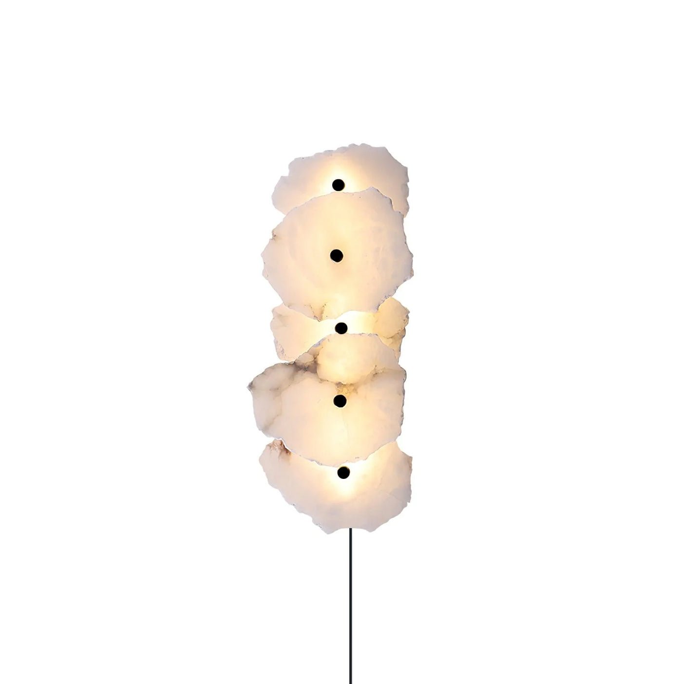Petra Alabaster Plug-in Wall Lamp-Neutral Decor