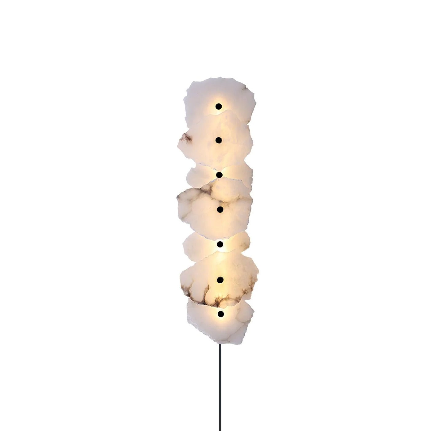 Petra Alabaster Plug-in Wall Lamp-Neutral Decor
