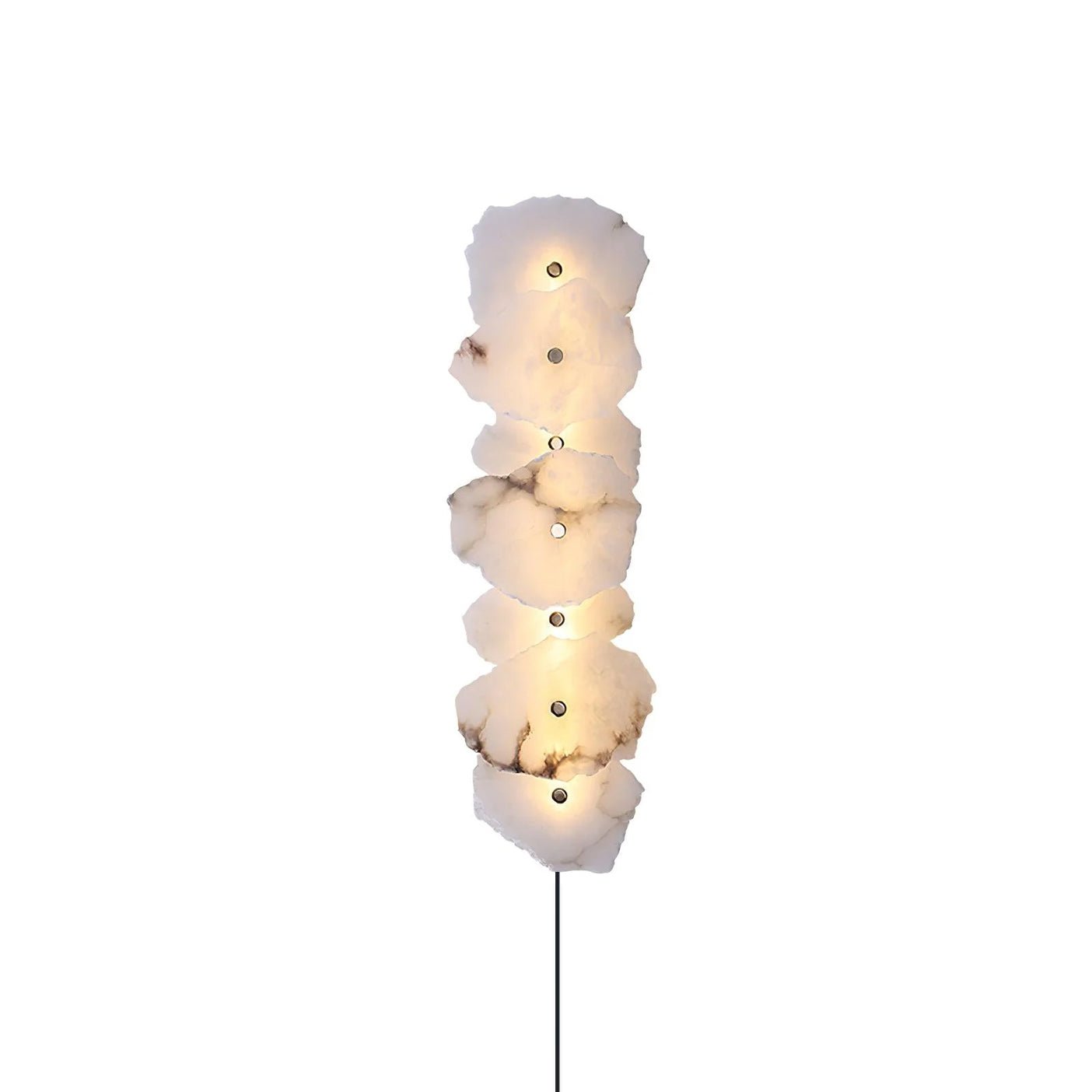 Petra Alabaster Plug-in Wall Lamp-Neutral Decor