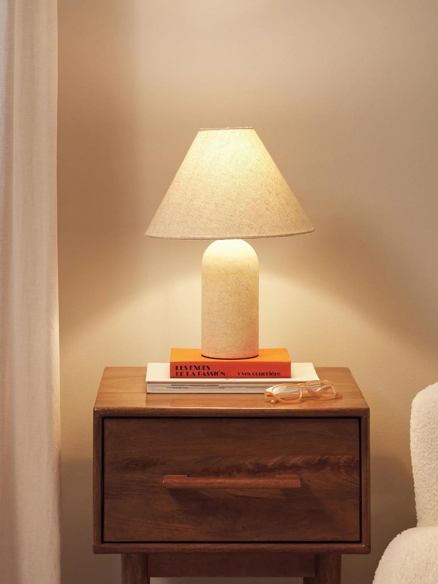 Petra Marble Table Lamp-Neutral Decor