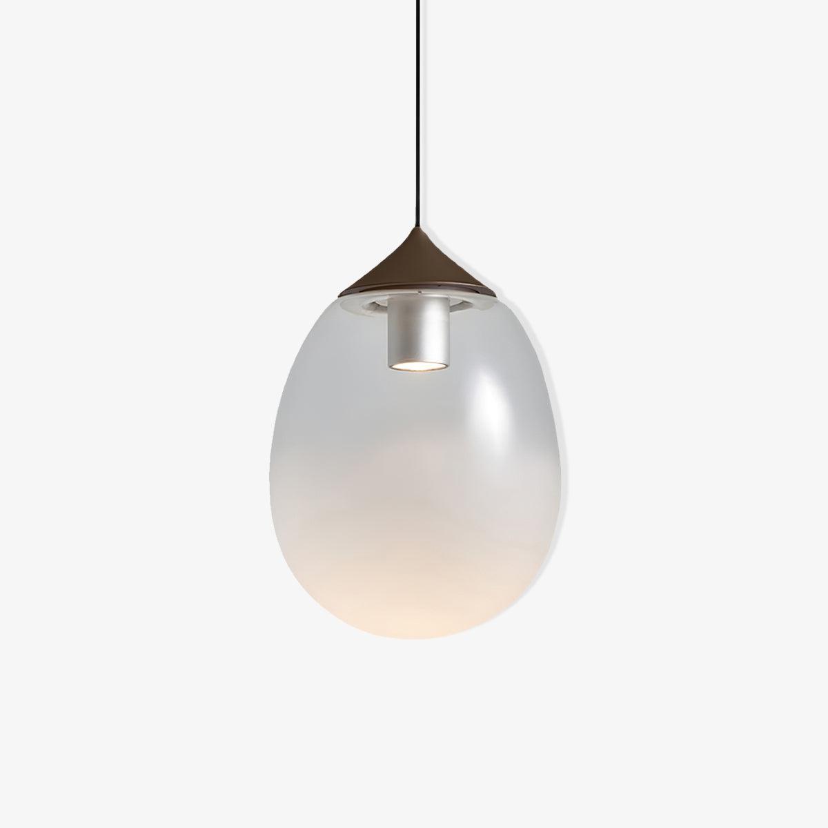 Ovoin Glass Artistic Pendant Light-Neutral Decor
