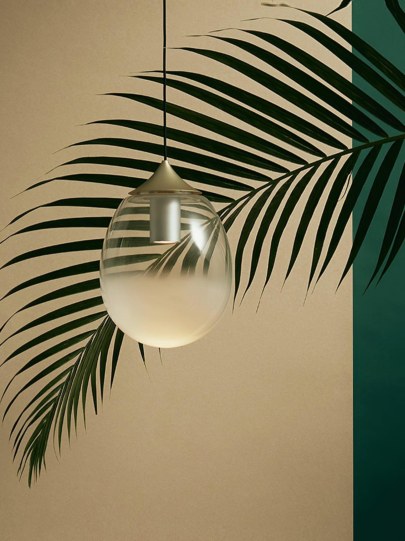 Ovoin Glass Artistic Pendant Light-Neutral Decor