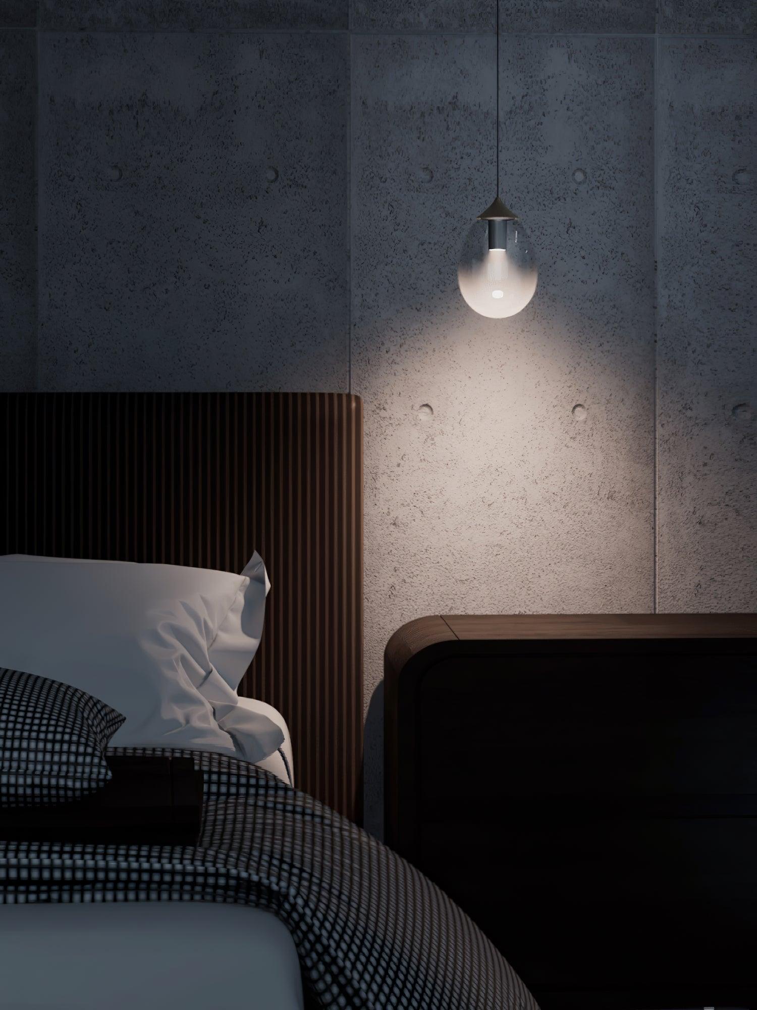 Ovoin Glass Artistic Pendant Light-Neutral Decor