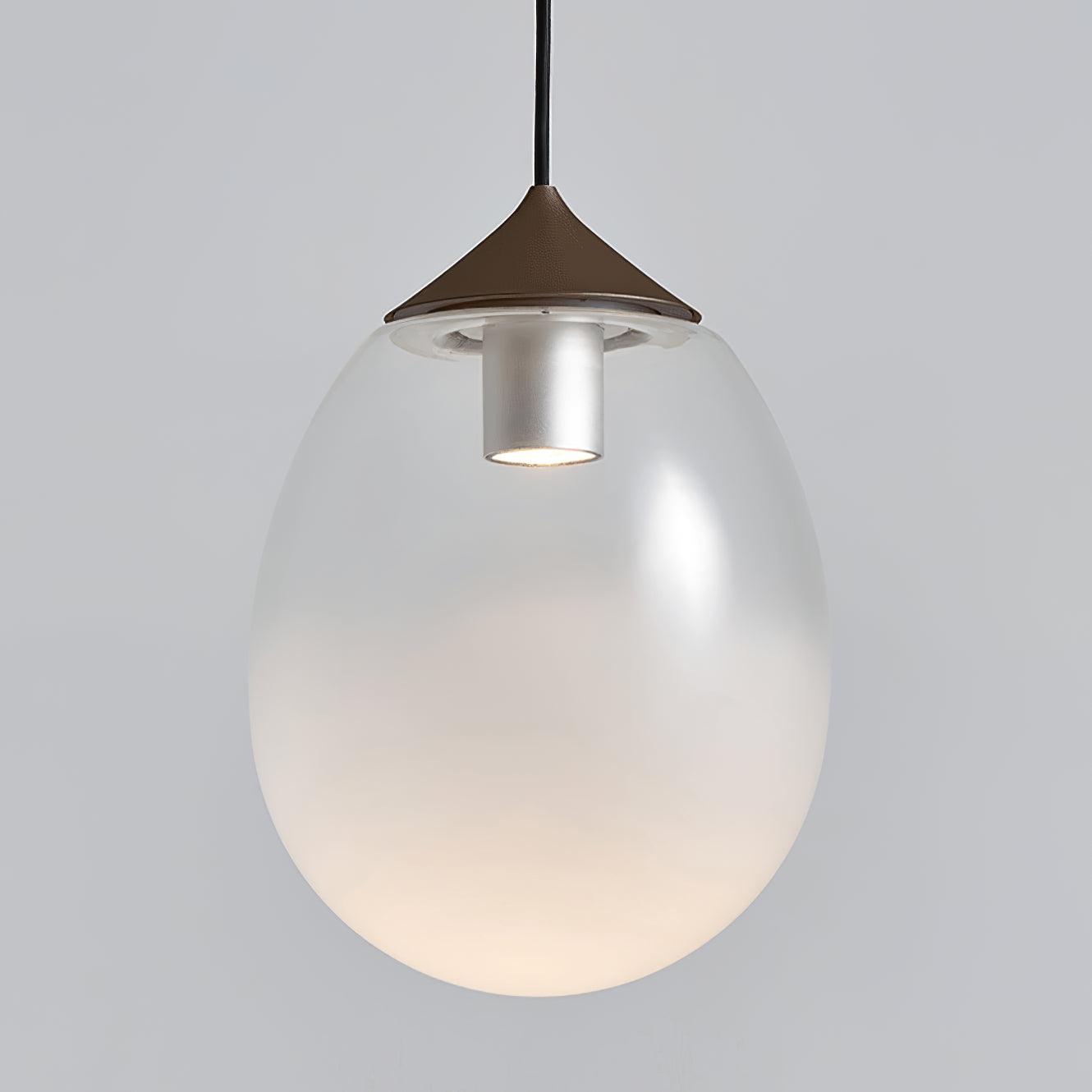 Ovoin Glass Artistic Pendant Light-Neutral Decor