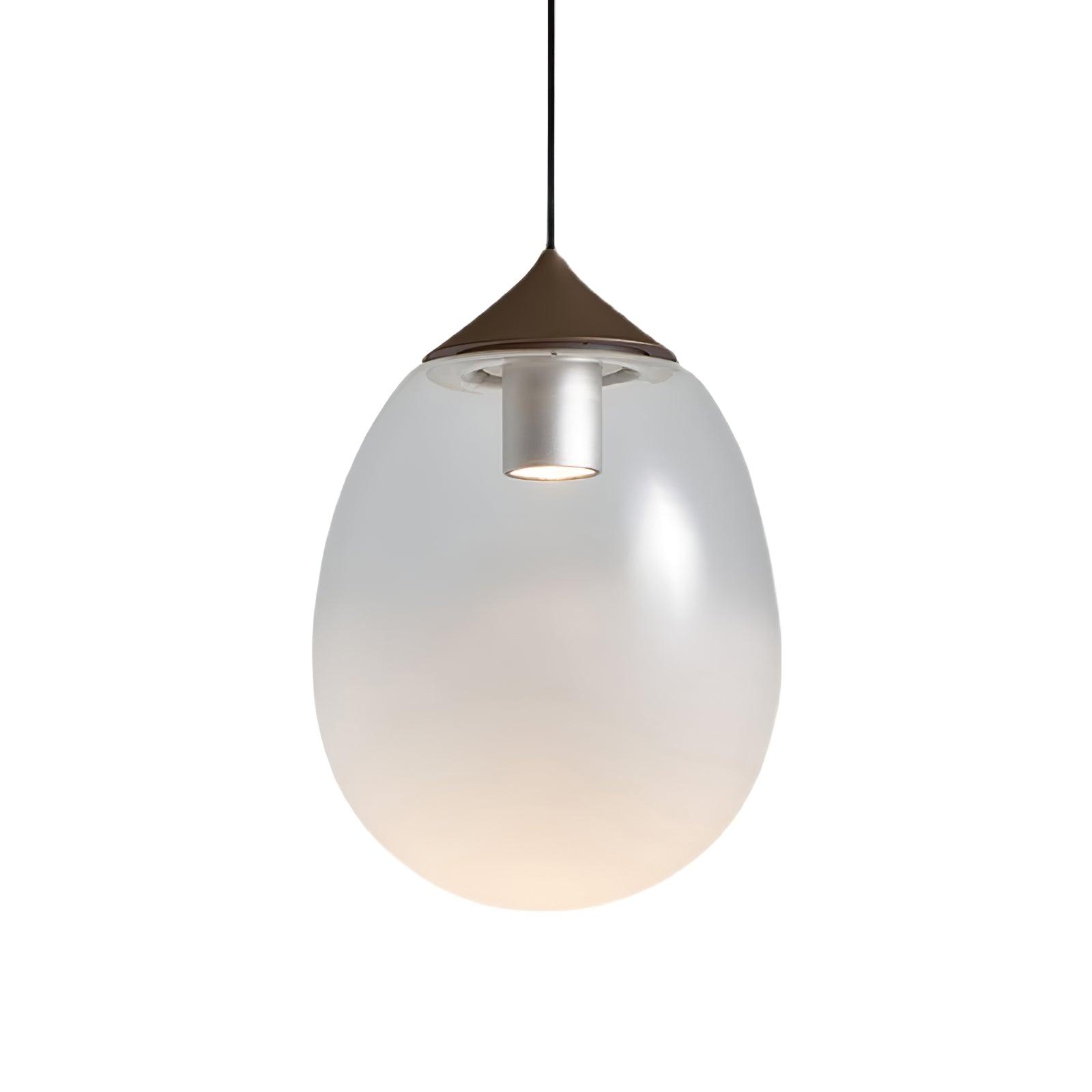 Ovoin Glass Artistic Pendant Light-Neutral Decor