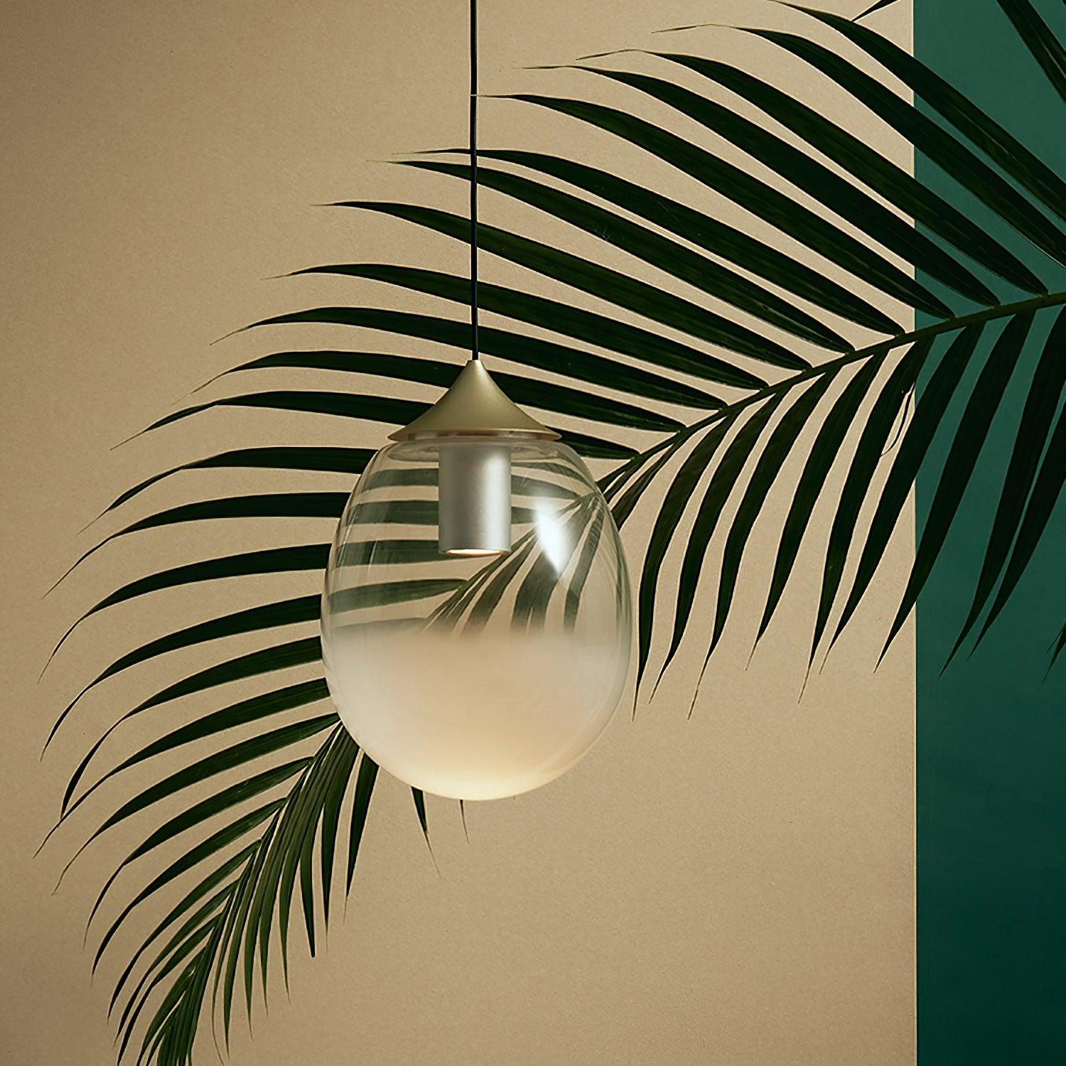 Ovoin Glass Artistic Pendant Light-Neutral Decor
