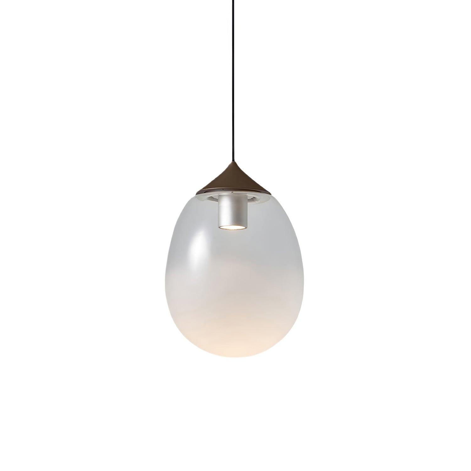 Ovoin Glass Artistic Pendant Light-Neutral Decor