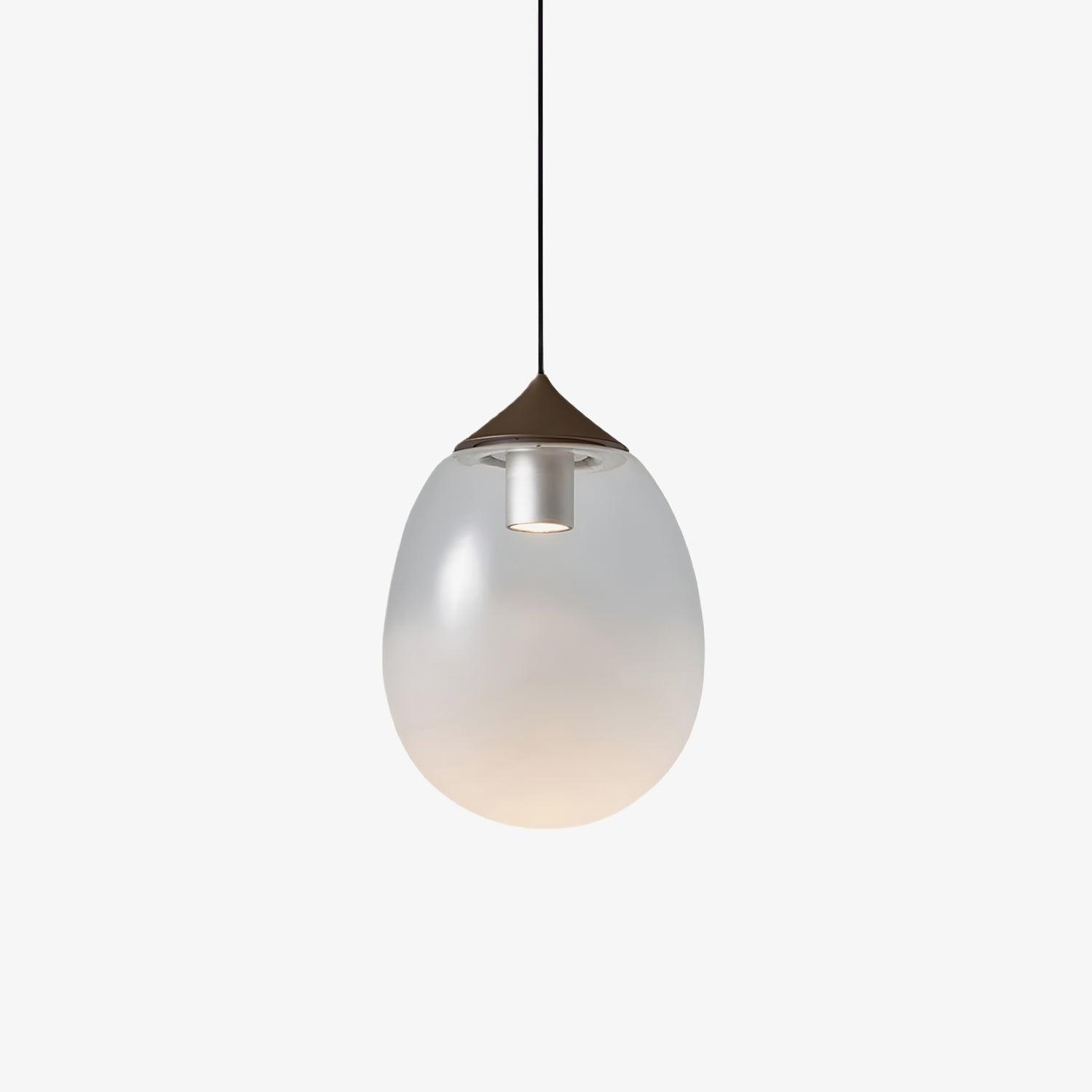 Ovoin Glass Artistic Pendant Light-Neutral Decor