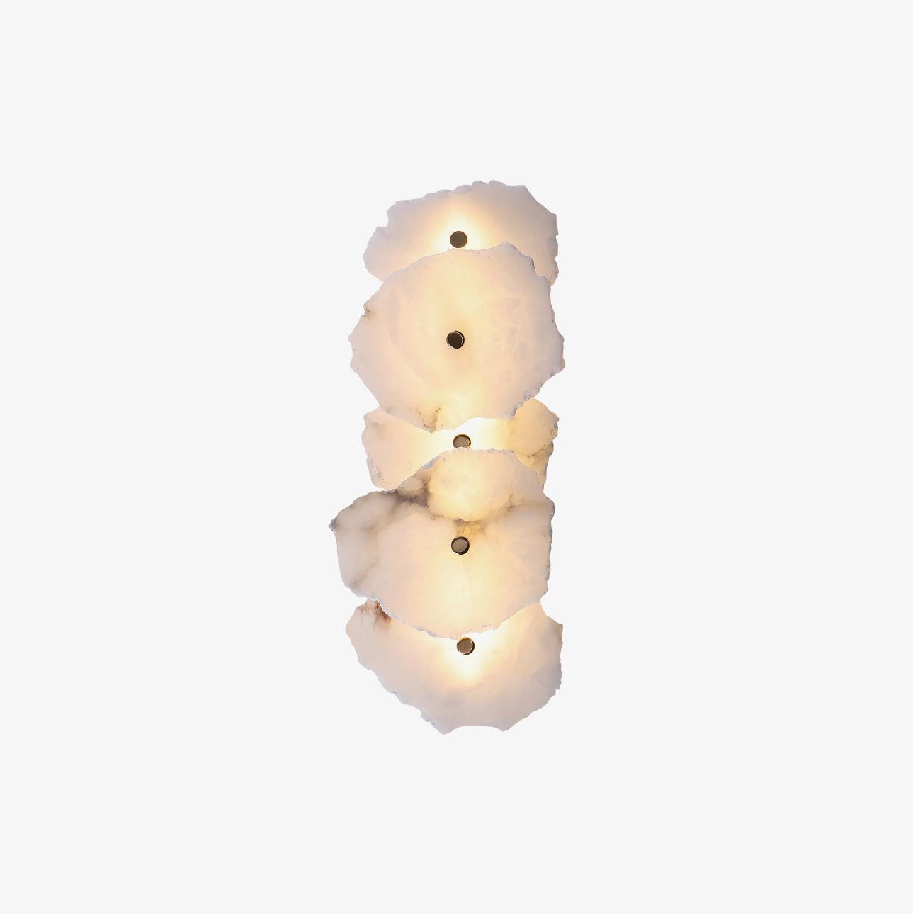 Alaeila Floral Cluster Alabaster Wall Light-Neutral Decor