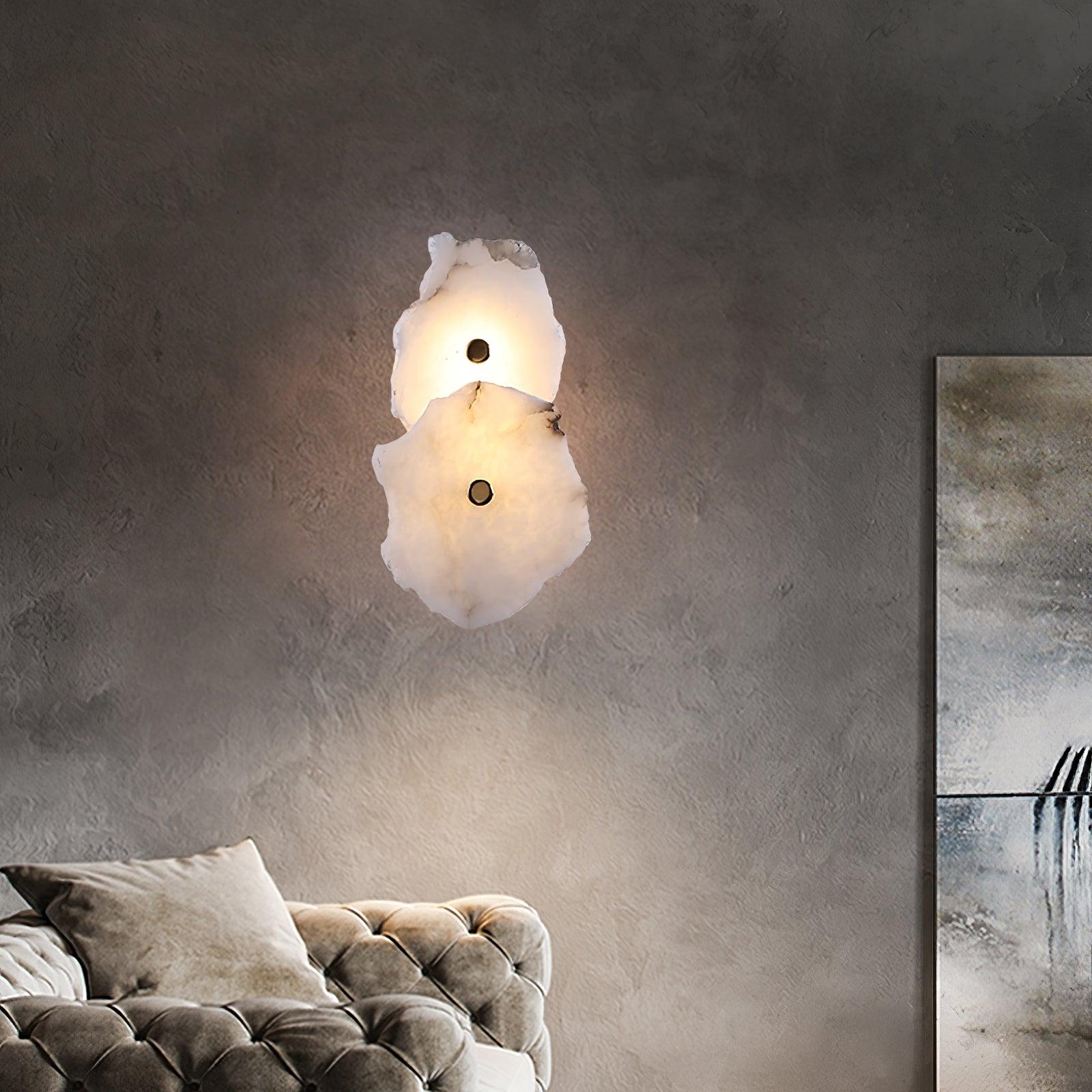 Alaeila Floral Cluster Alabaster Wall Light-Neutral Decor
