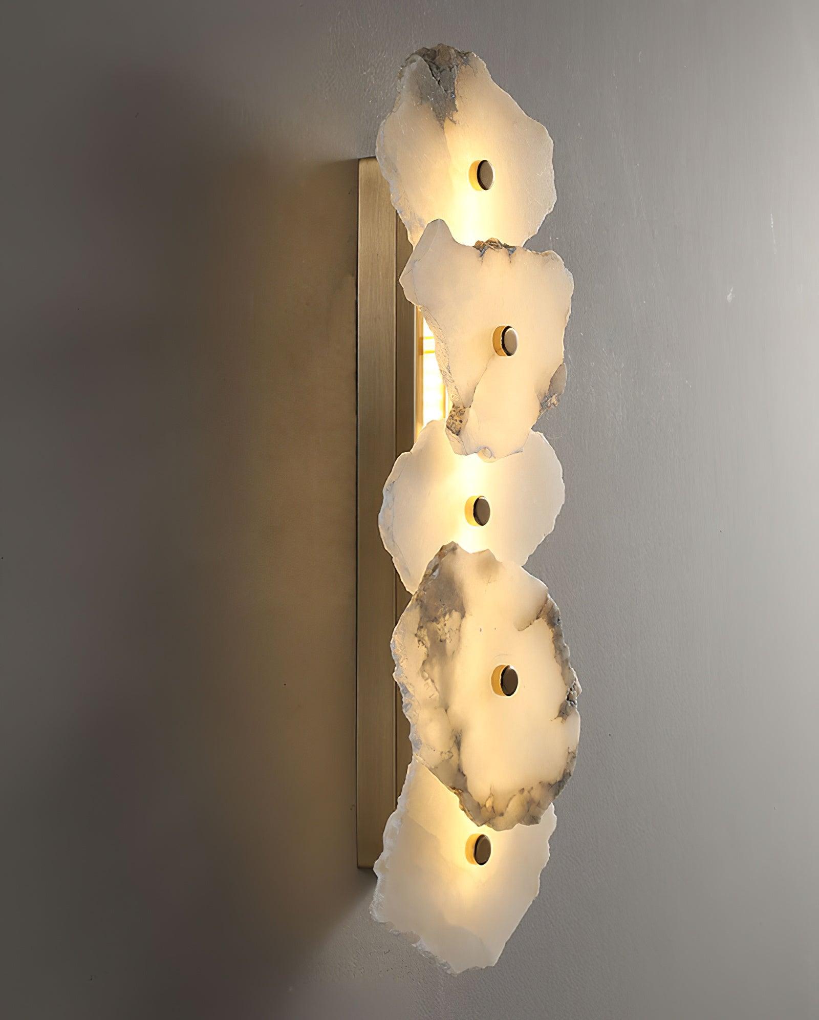 Alaeila Floral Cluster Alabaster Wall Light-Neutral Decor