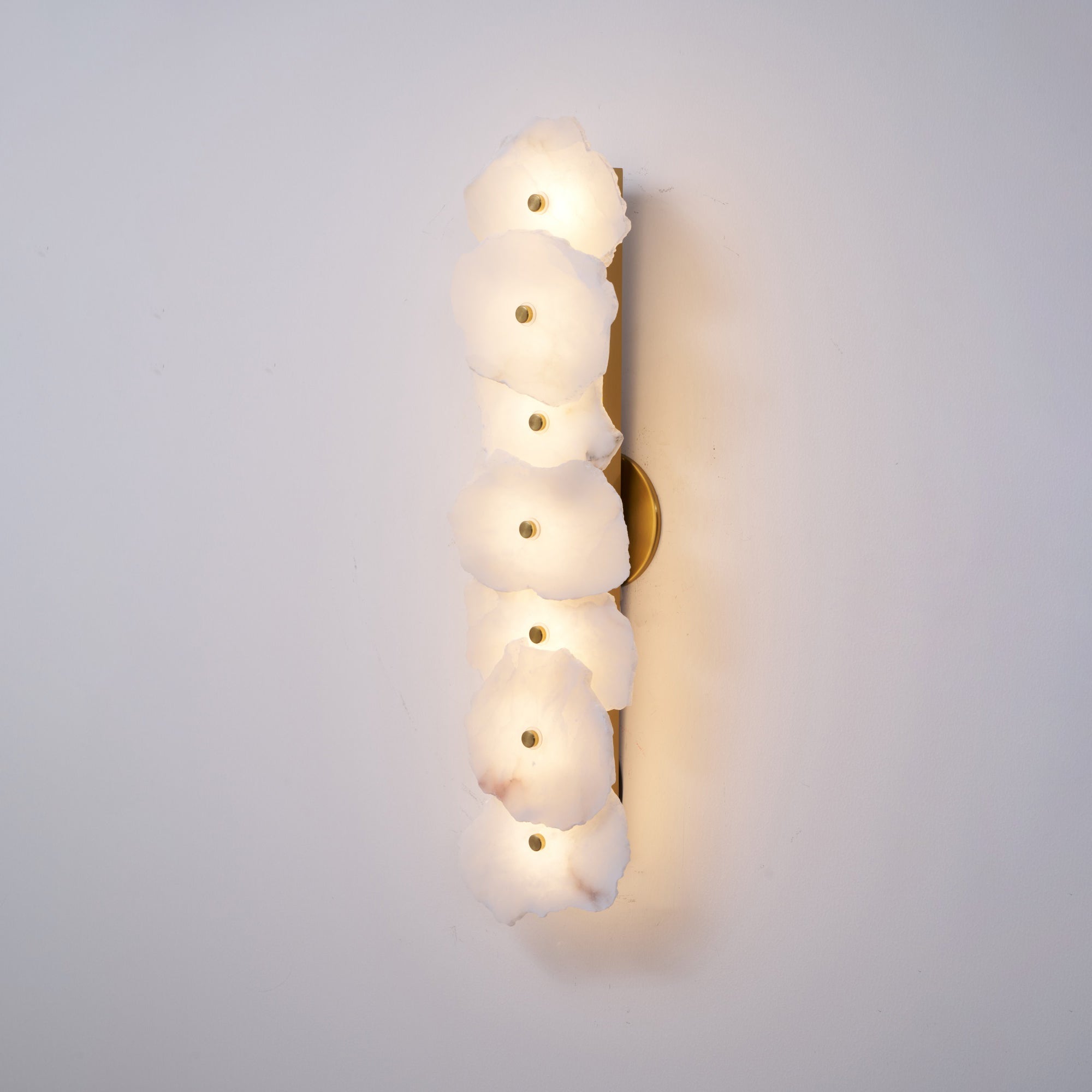 Alaeila Floral Cluster Alabaster Wall Light-Neutral Decor