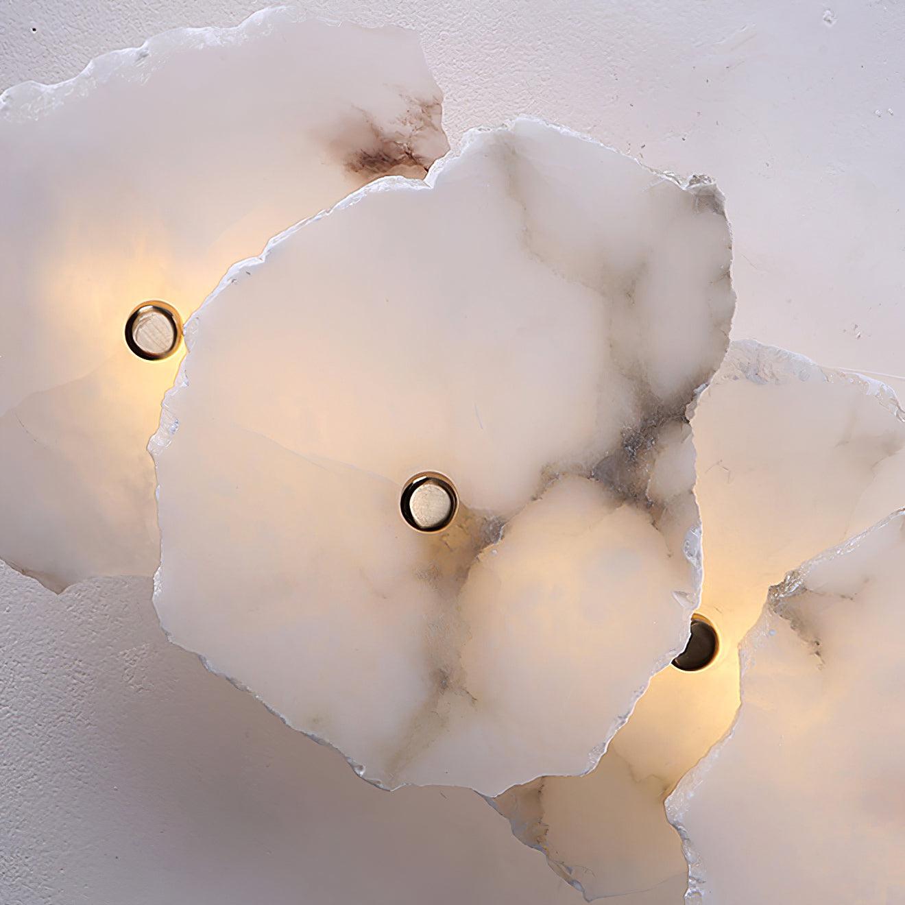 Alaeila Floral Cluster Alabaster Wall Light-Neutral Decor