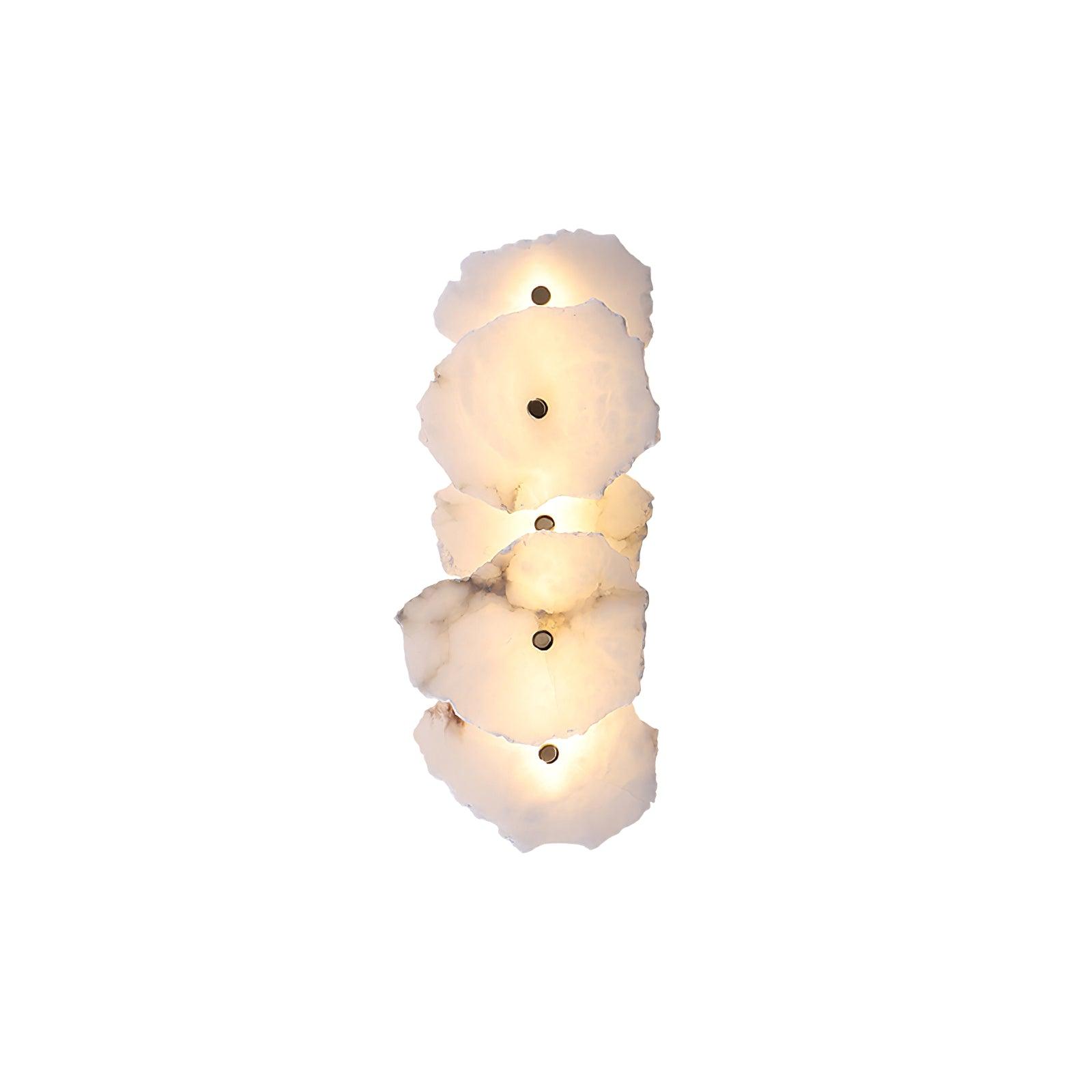 Alaeila Floral Cluster Alabaster Wall Light-Neutral Decor