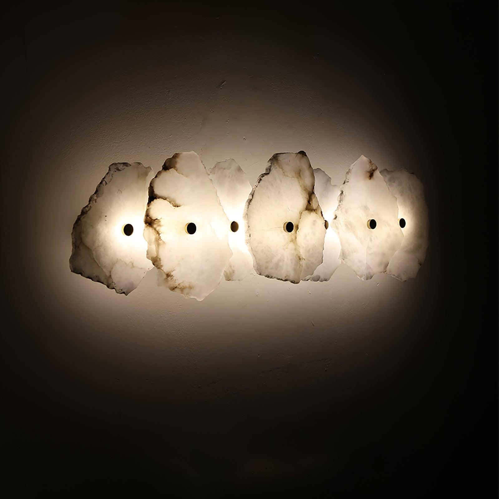 Alaeila Floral Cluster Alabaster Wall Light-Neutral Decor