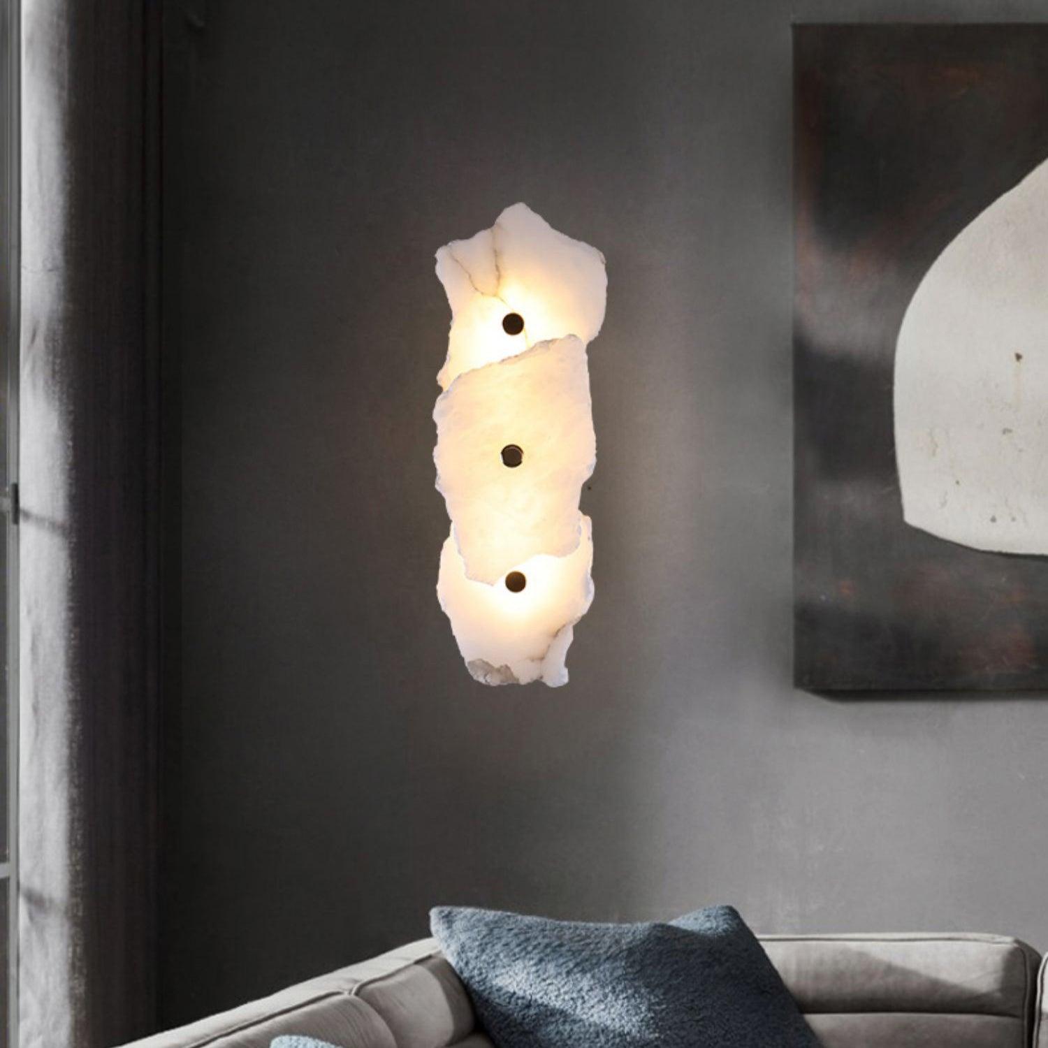 Alaeila Floral Cluster Alabaster Wall Light-Neutral Decor