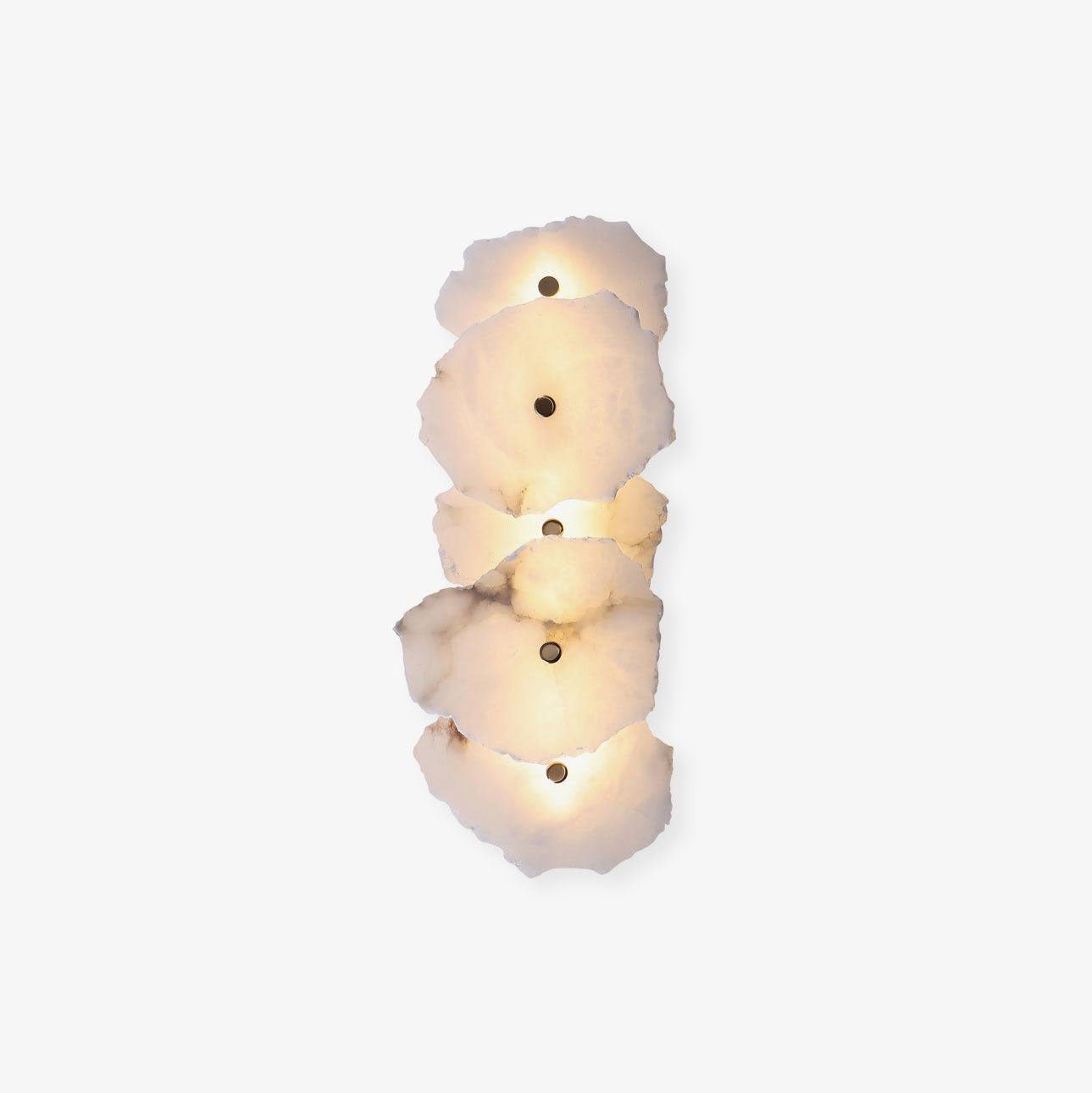 Alaeila Floral Cluster Alabaster Wall Light-Neutral Decor