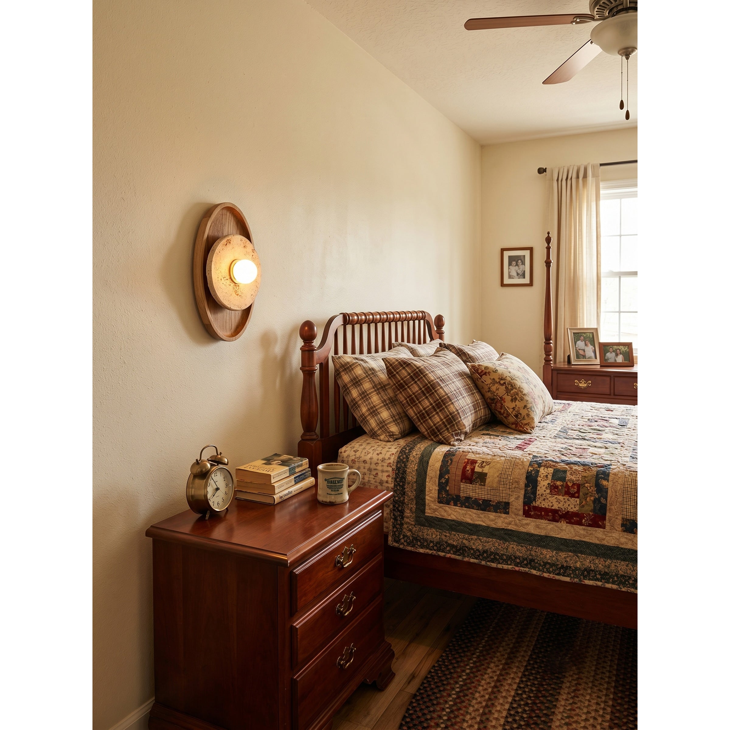 The larger size variant of the Petra Wall Sconce.