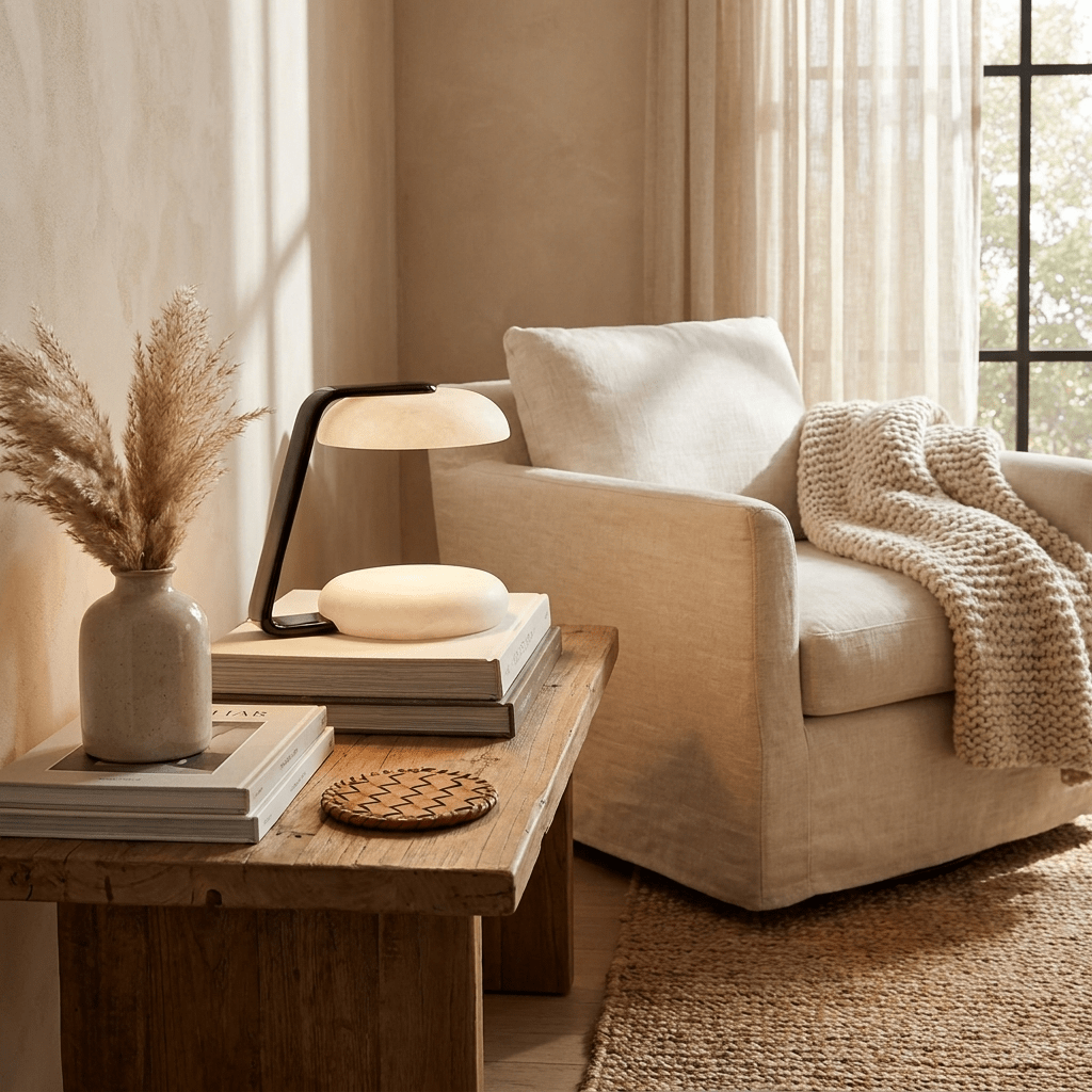 Petralis Alabaster Table Lamp-Neutral Decor