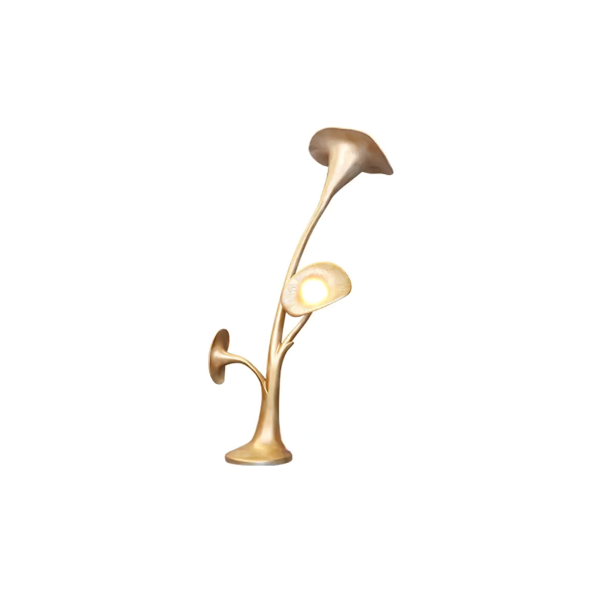 Esole Floral Brass Floor Lamp-Neutral Decor