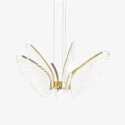 Zorvi Chandelier Butterfly Wing Crystal-Neutral Decor