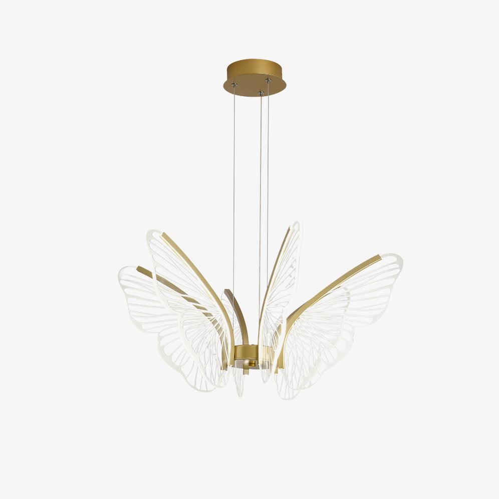 Zorvi Chandelier Butterfly Wing Crystal-Neutral Decor