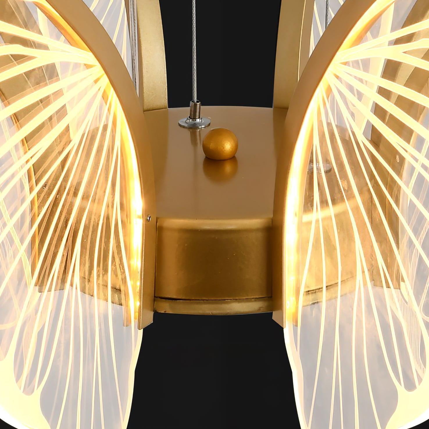 Zorvi Chandelier Butterfly Wing Crystal-Neutral Decor