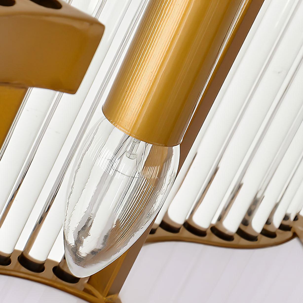 Lustra Chandelier Gold Black Glass-Neutral Decor