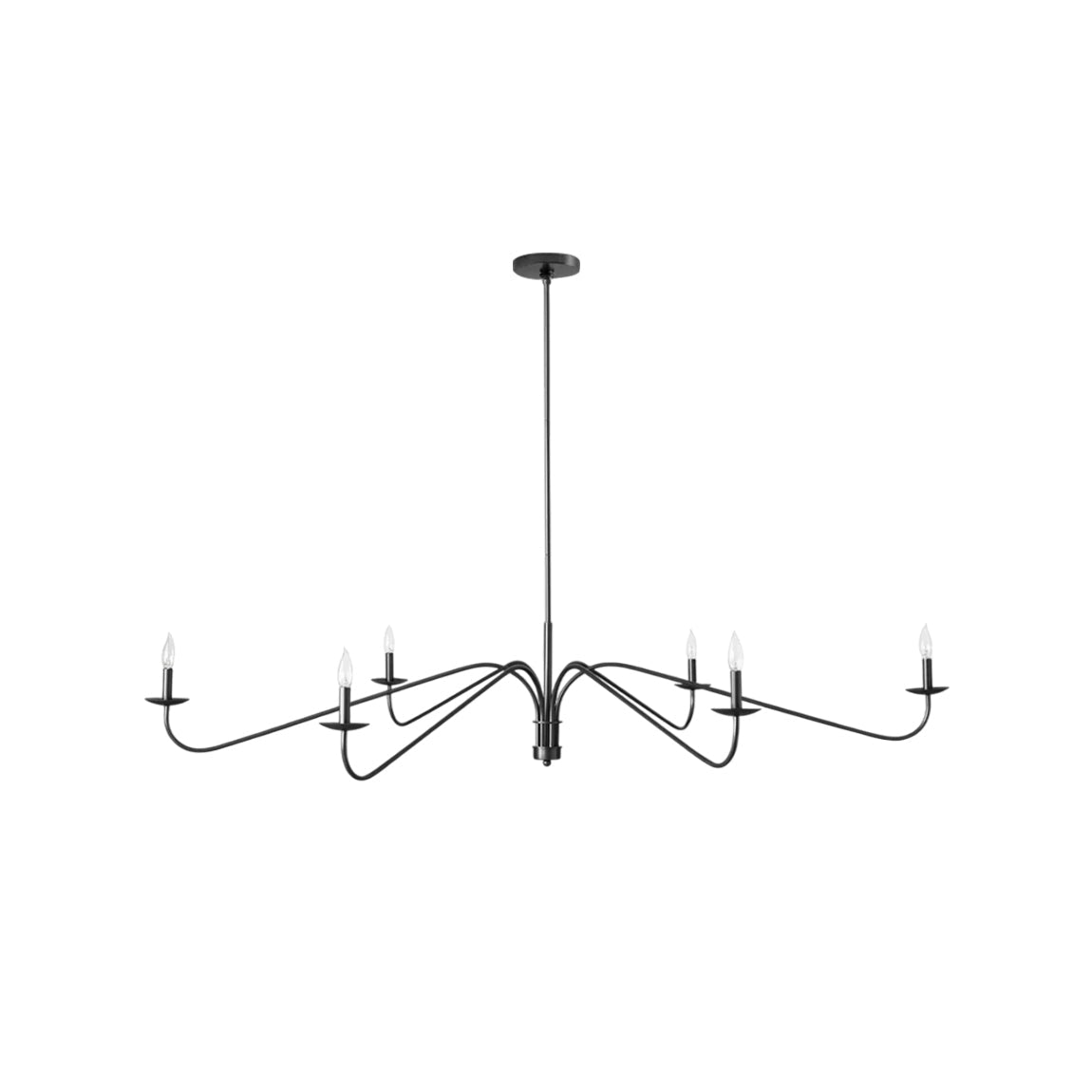 Philomena Chandelier in a brass finish.