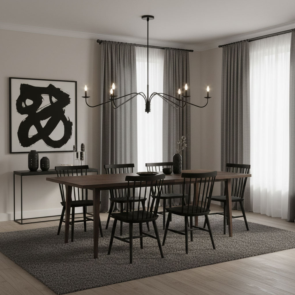 The 2-head version of the Philomena Chandelier.