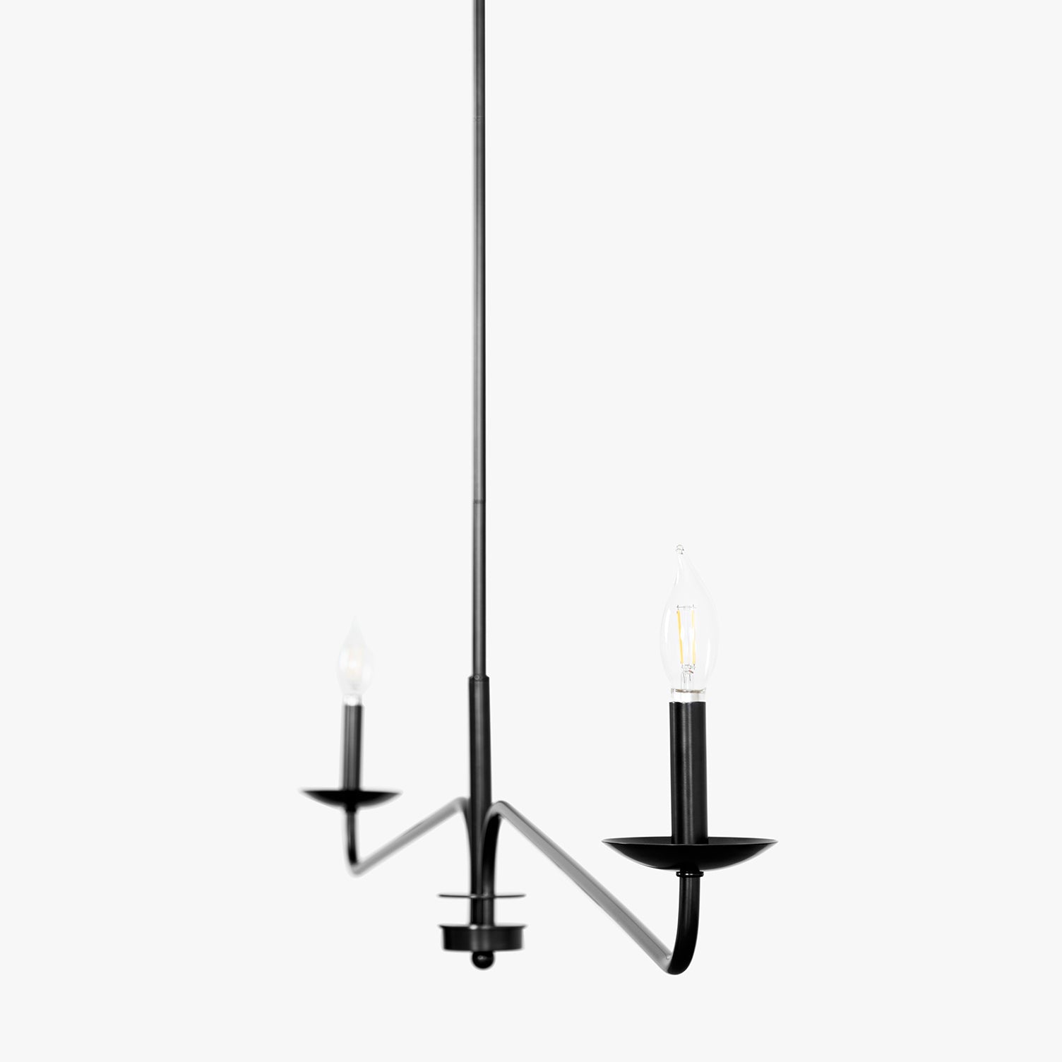 Detail of the E12 socket on the Philomena Chandelier.