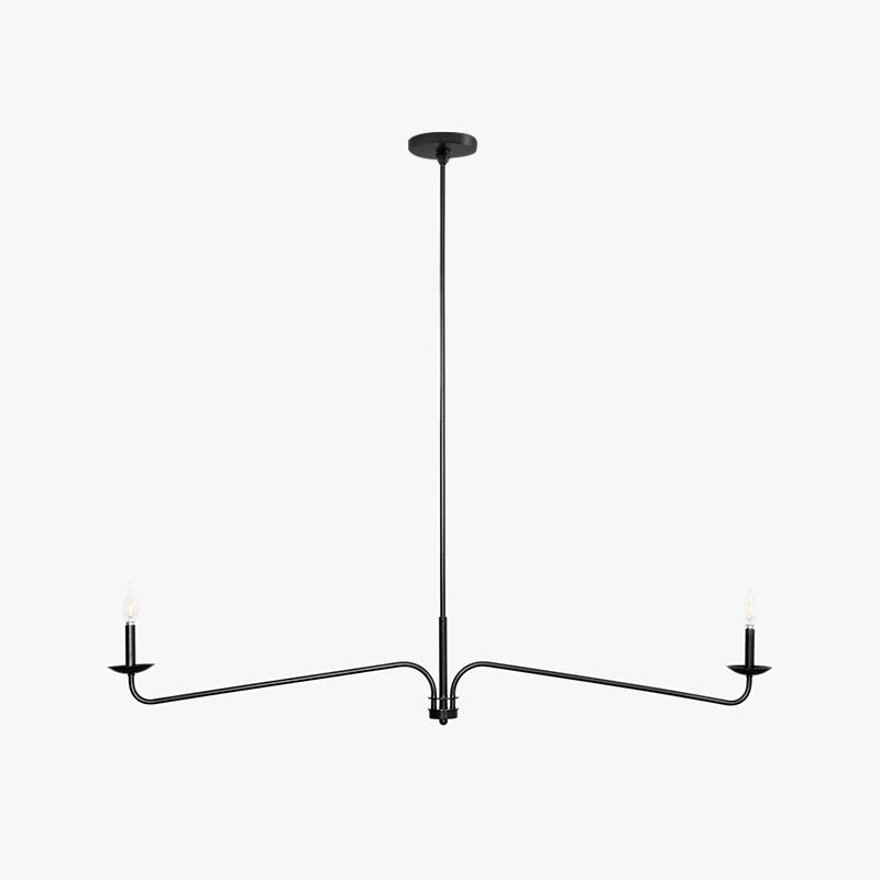 Full view of the Philomena Chandelier in white.