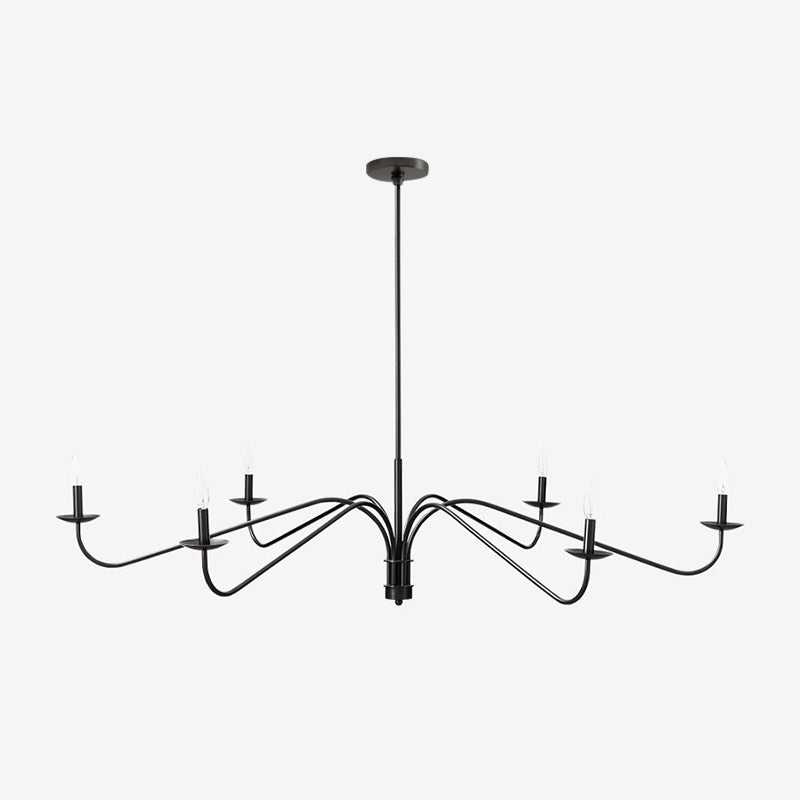 Philomena Chandelier with suspension rods shown.