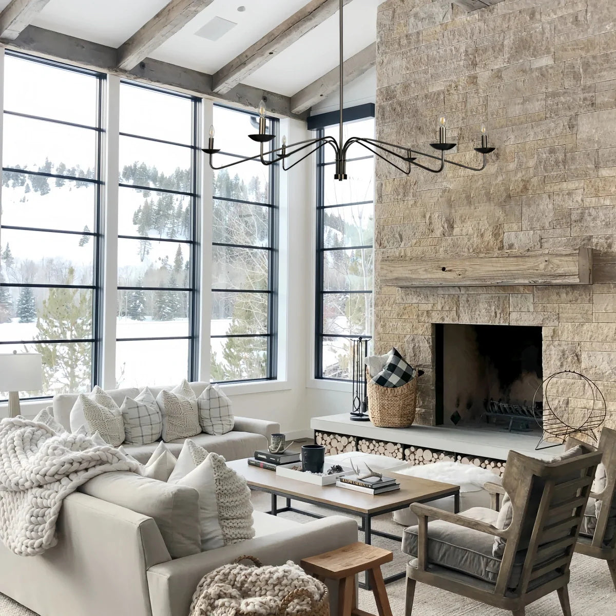 Philomena Chandelier against a plain background to highlight its shape.