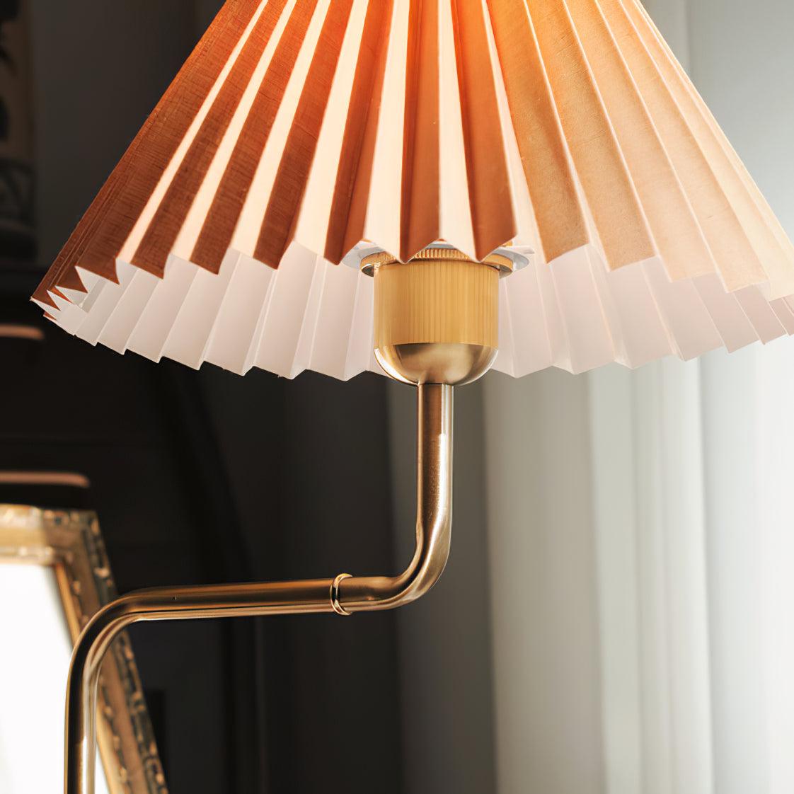 Teldes Wooden Fabric Vintage Table Lamp-Neutral Decor