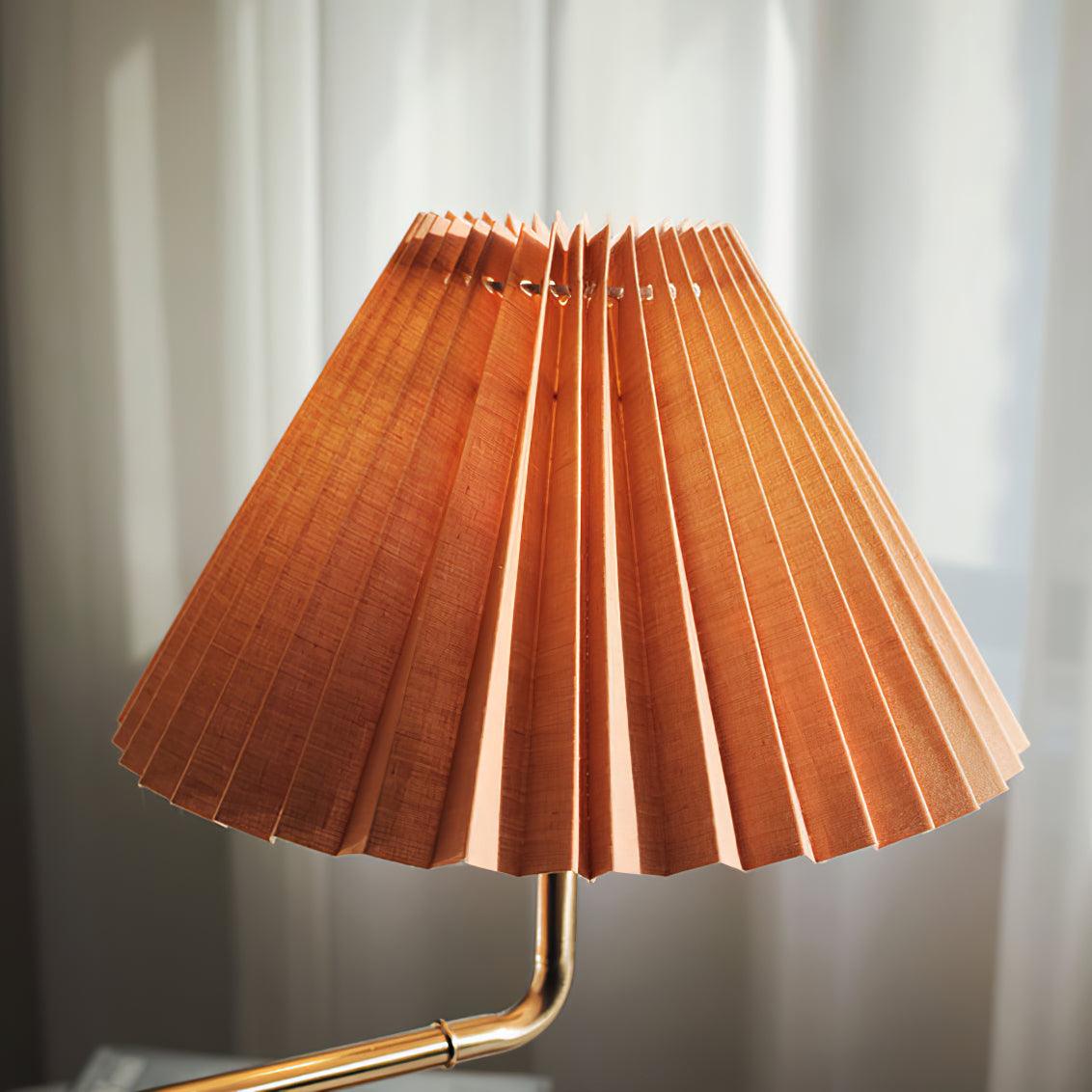 Teldes Wooden Fabric Vintage Table Lamp-Neutral Decor